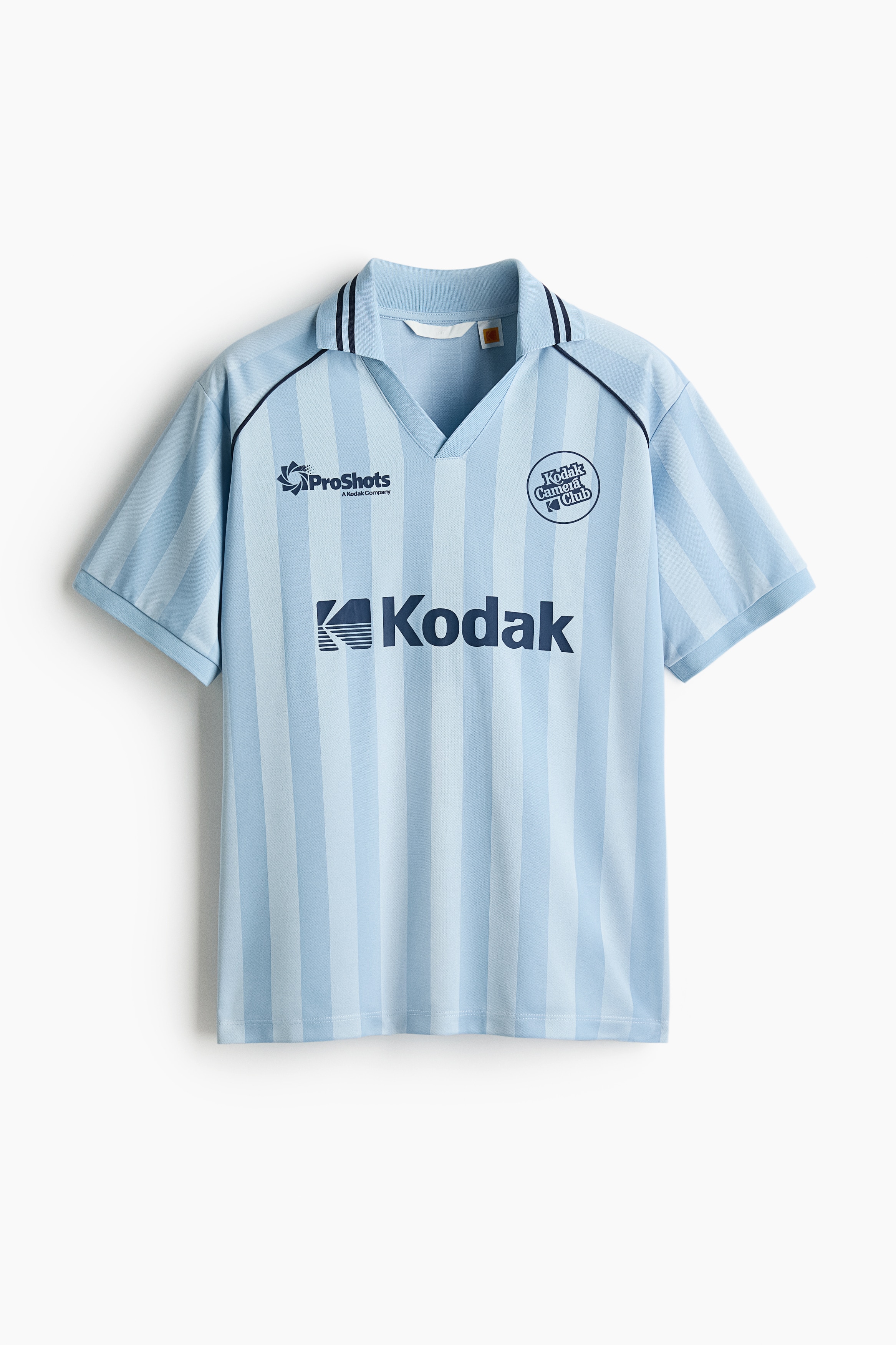 Motif-detail polo shirt - Light blue/Kodak/White/Kodak