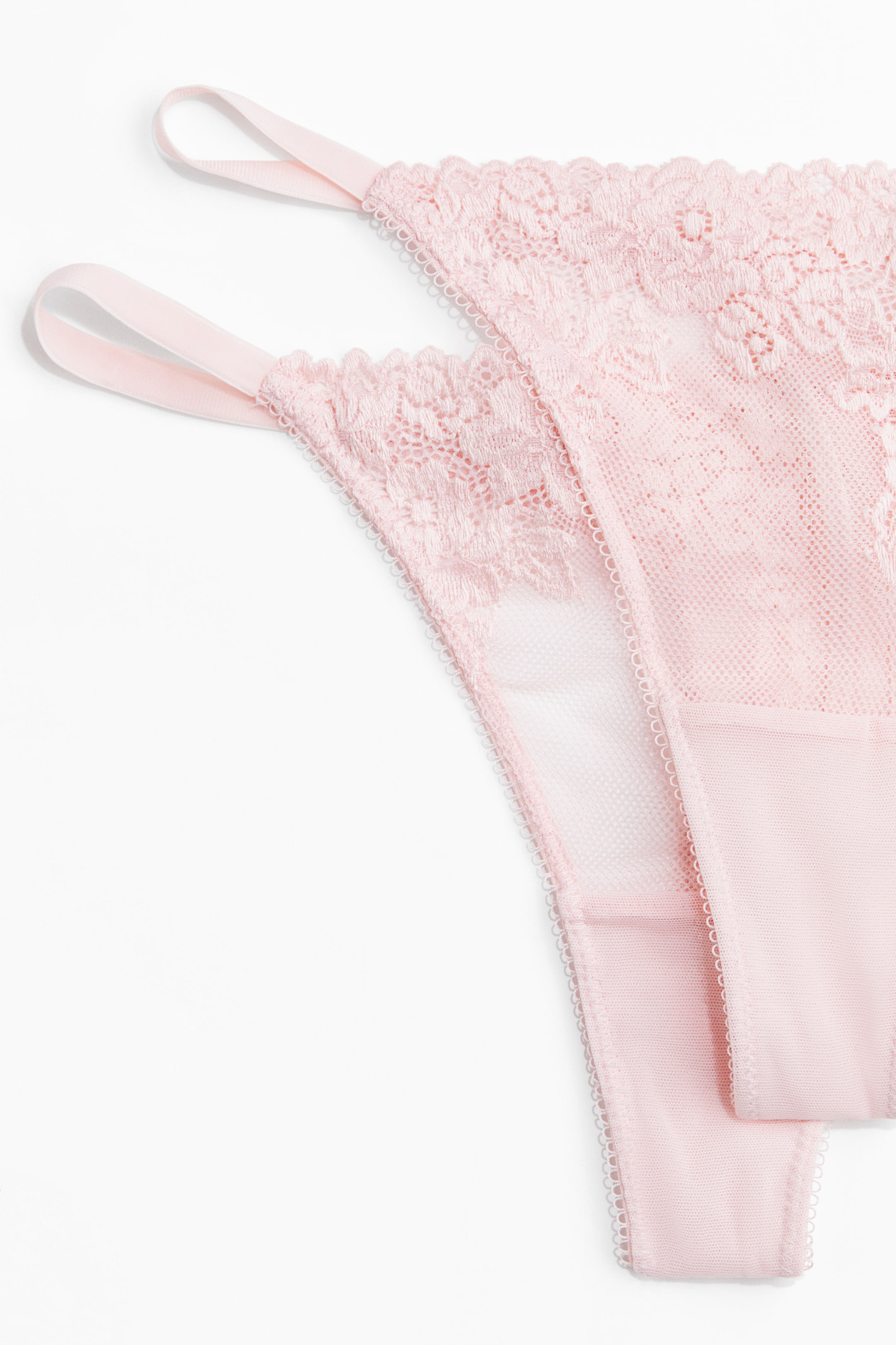 הצגת תמונה גדולה יותר: מארז 2 זוגות תחתוני חוטיני טנגה מתחרה - ורוד בהיר - Ladies | H&M IL 7