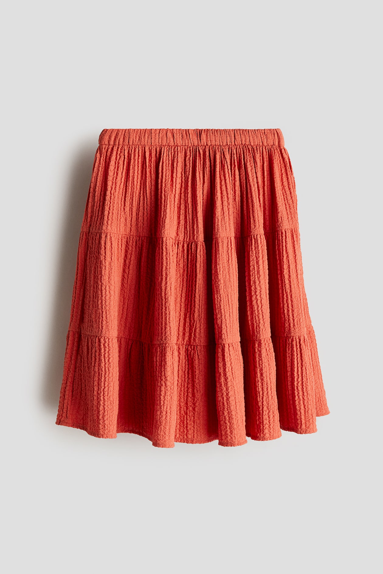 tiered-seersucker-skirt-high-waist-midi-terracotta-kids-h-m-us