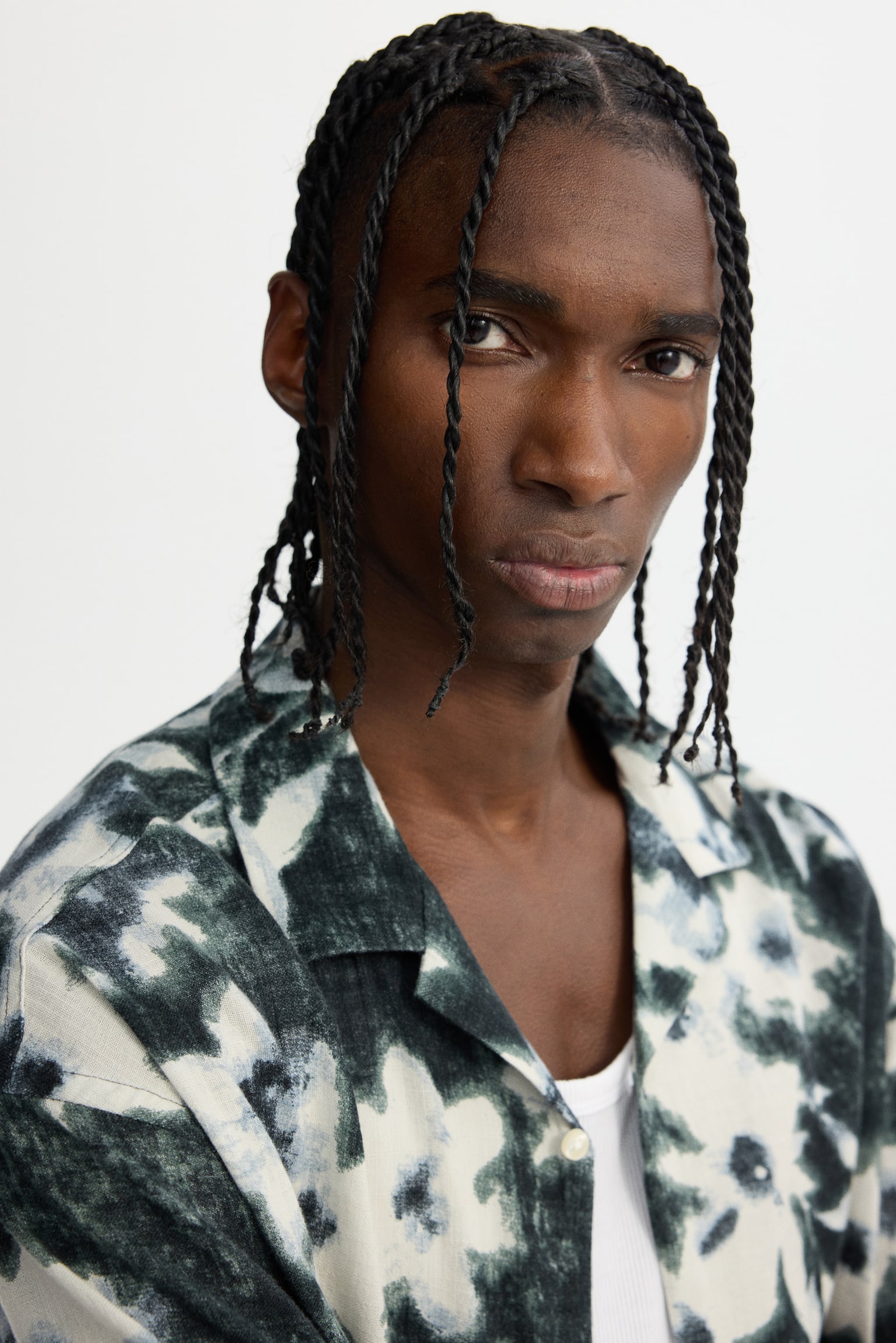 Camisa Resort Relaxed Fit - Negro/Floreado/Café tenue - 6