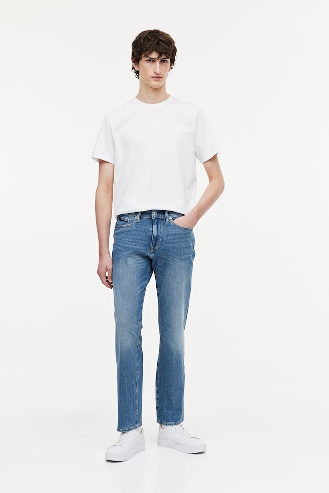 Xfit® Straight Regular Jeans - Denimblå/Blå/Mørkegrå/Grå - 1