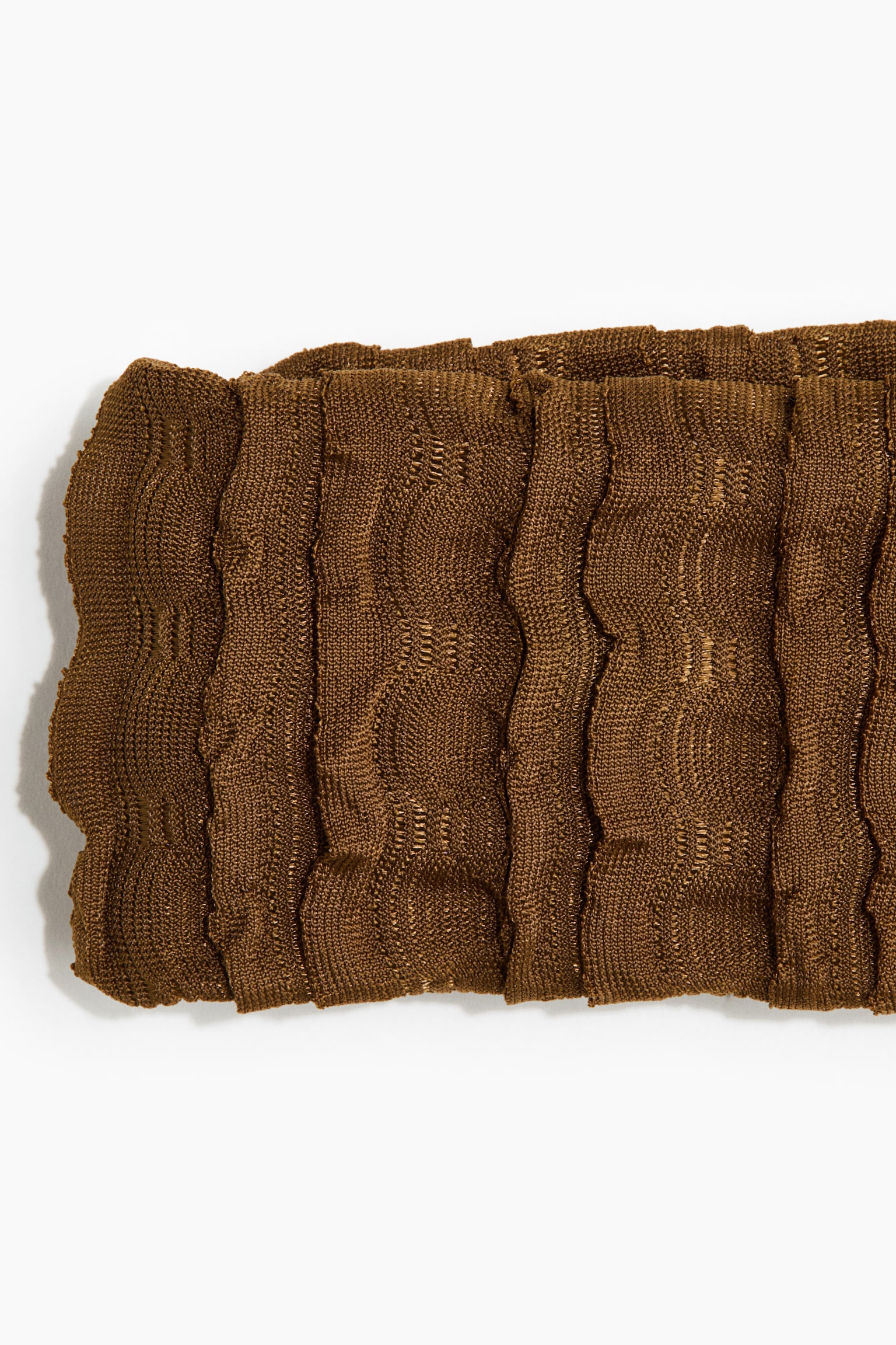 Fascia per capelli strutturata - Marrone - 2