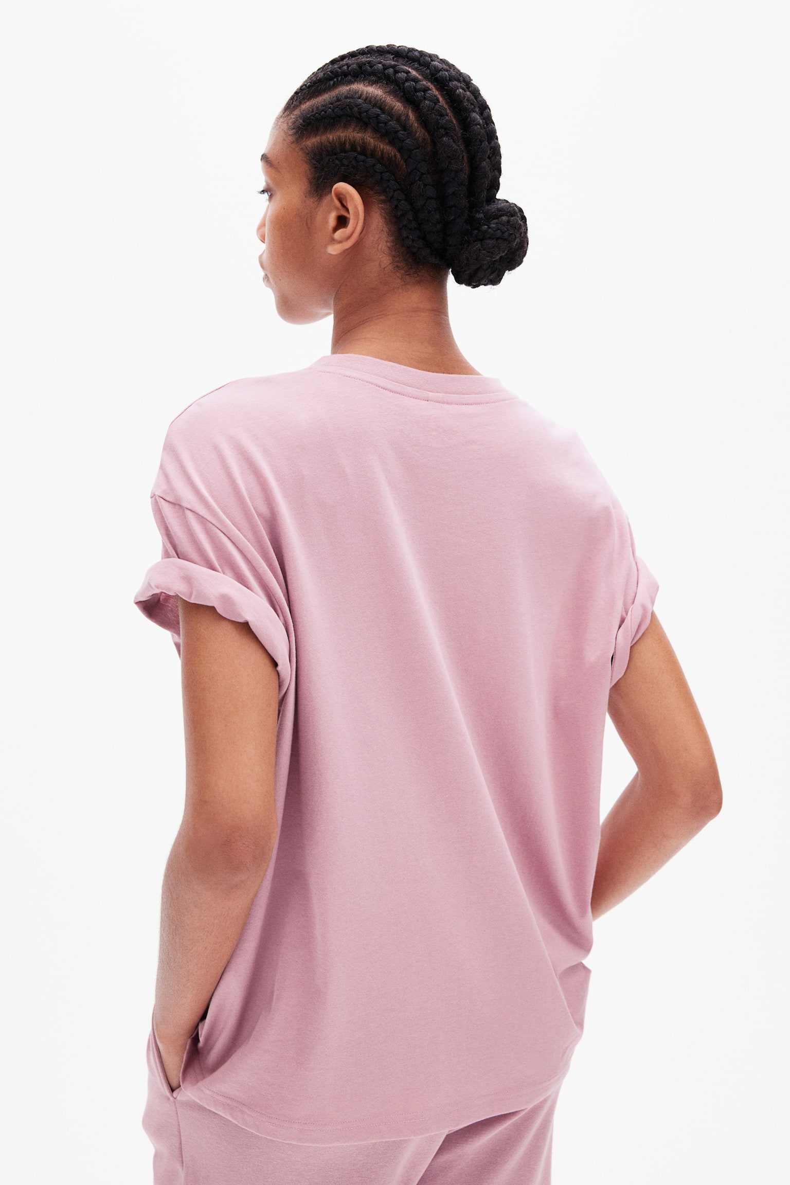 Oversized T-shirt - Dusty pink/White/Black/Dark brown/Light beige/Pink/Burgundy/Dark grey/Light turquoise - 6