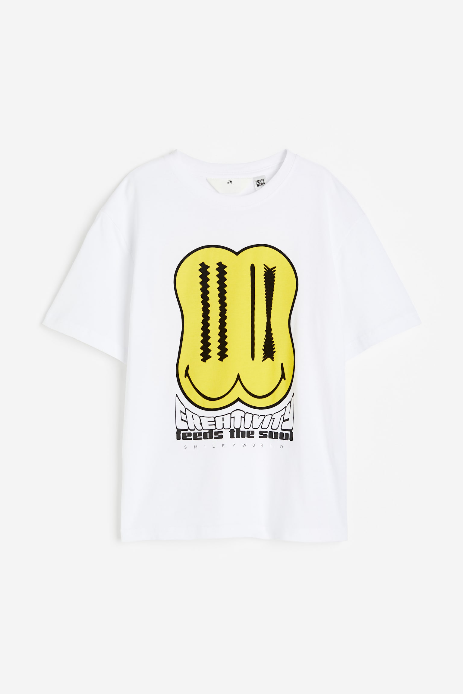 Printed T-shirt - White/SmileyWorld®/White/Batman/Grey marl/The Simpsons/Mustard yellow/Stranger Things/Blue/SpongeBob SquarePants/Black/SmileyWorld®/Natural white/The Mandalorian - 1