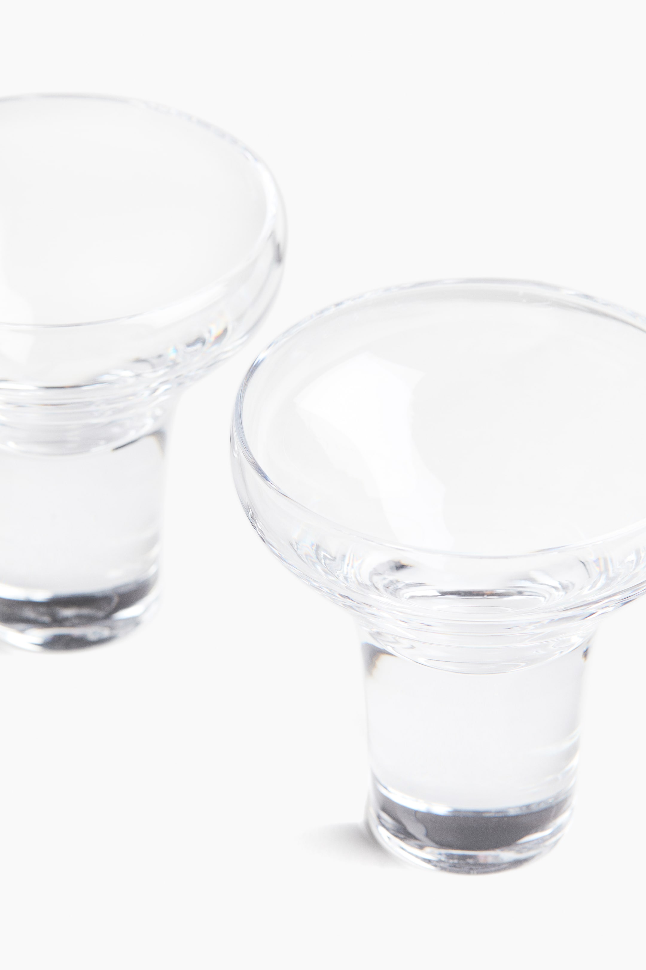 2-Pack Mouth-Blown Coupe Glasses