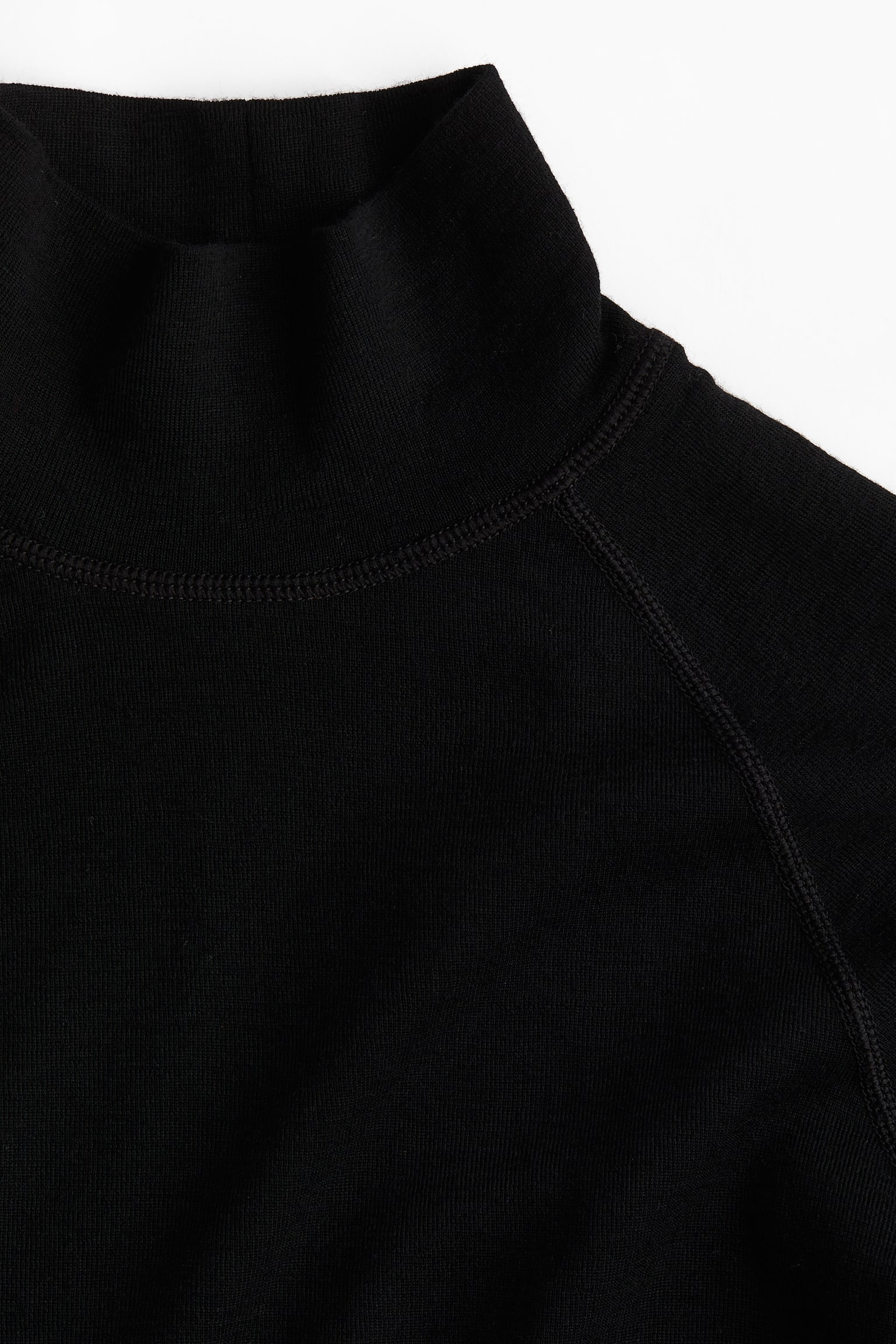 Женский топ H&M Move Wool Base-Layer Ski, цвет: Чёрный — фото 8
