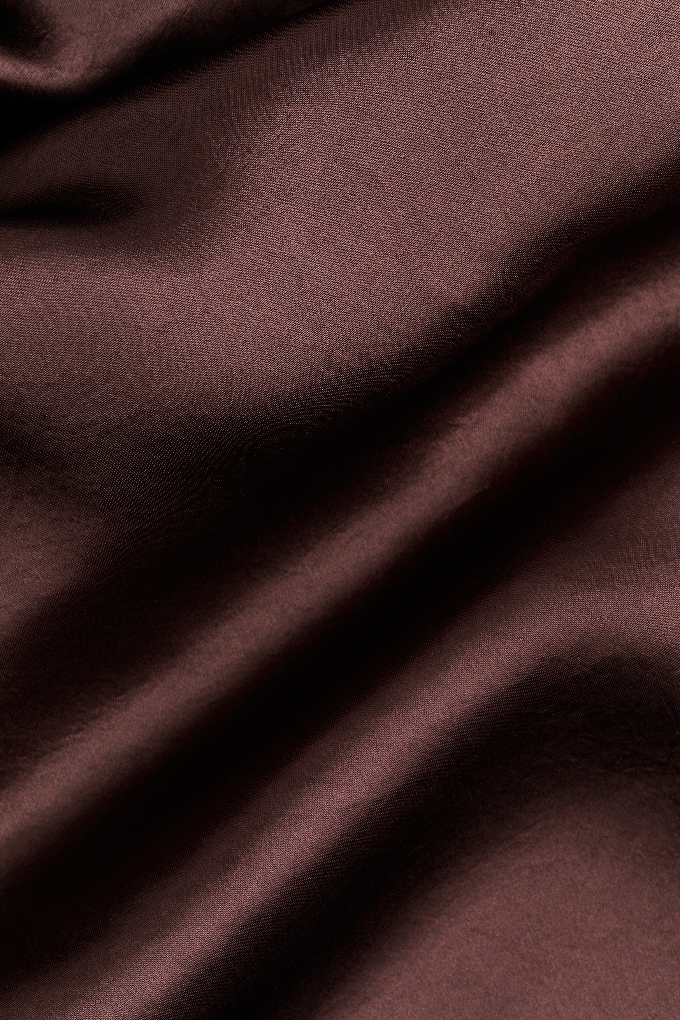 Cowl-neck satin top