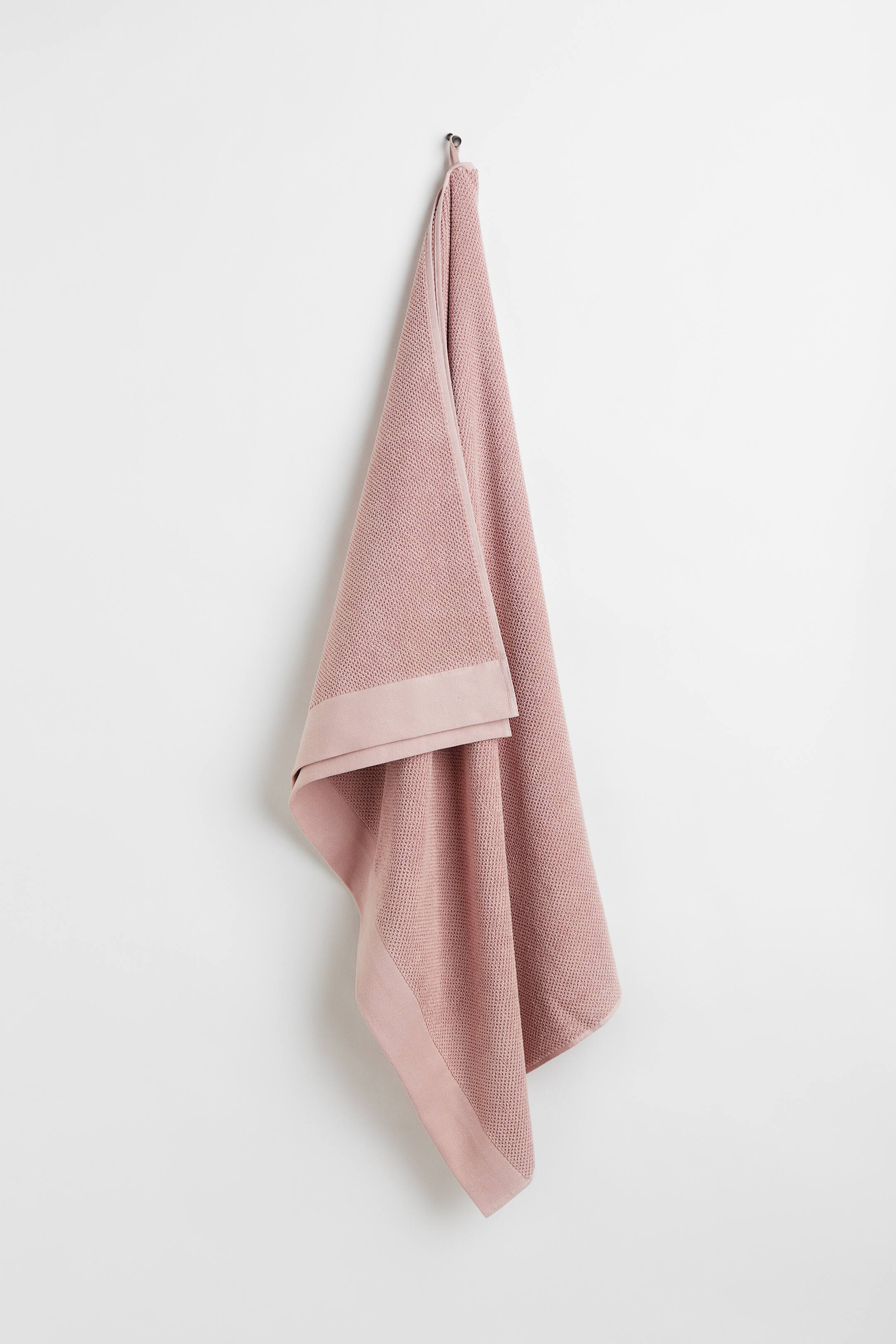 Cotton terry bath sheet Light pink Home All H&M GB