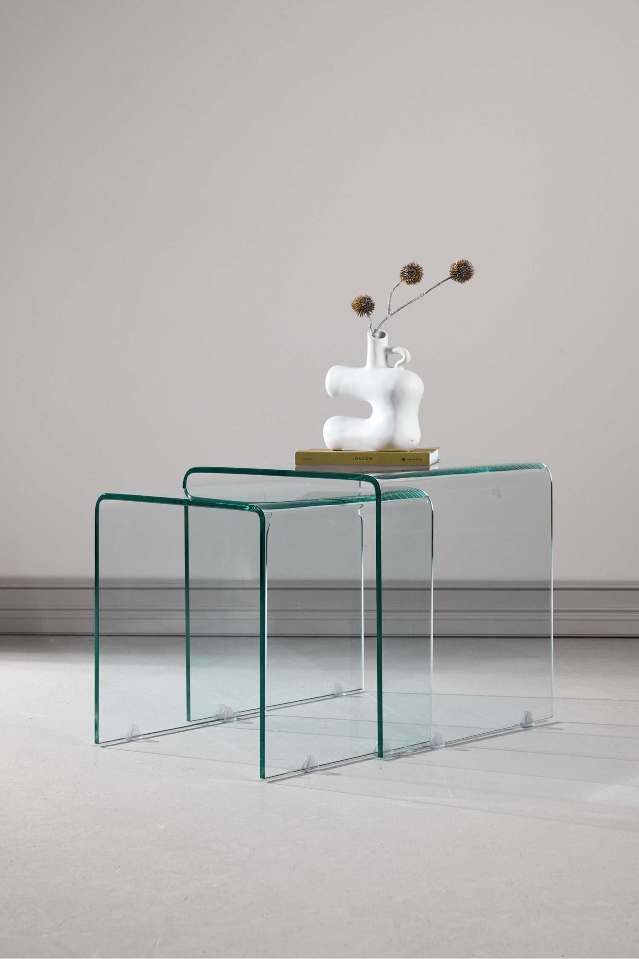 Visa större bild: Telemark Sidobord - Glas, Klar - Venture Home - Home All | H&M SE 1