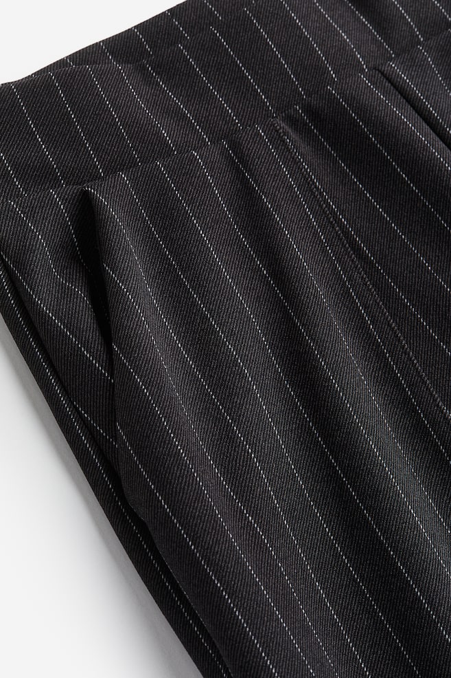 High-waisted tailored trousers - Dark grey/Pinstriped/Black/Dark grey/Checked/Dark grey - 3