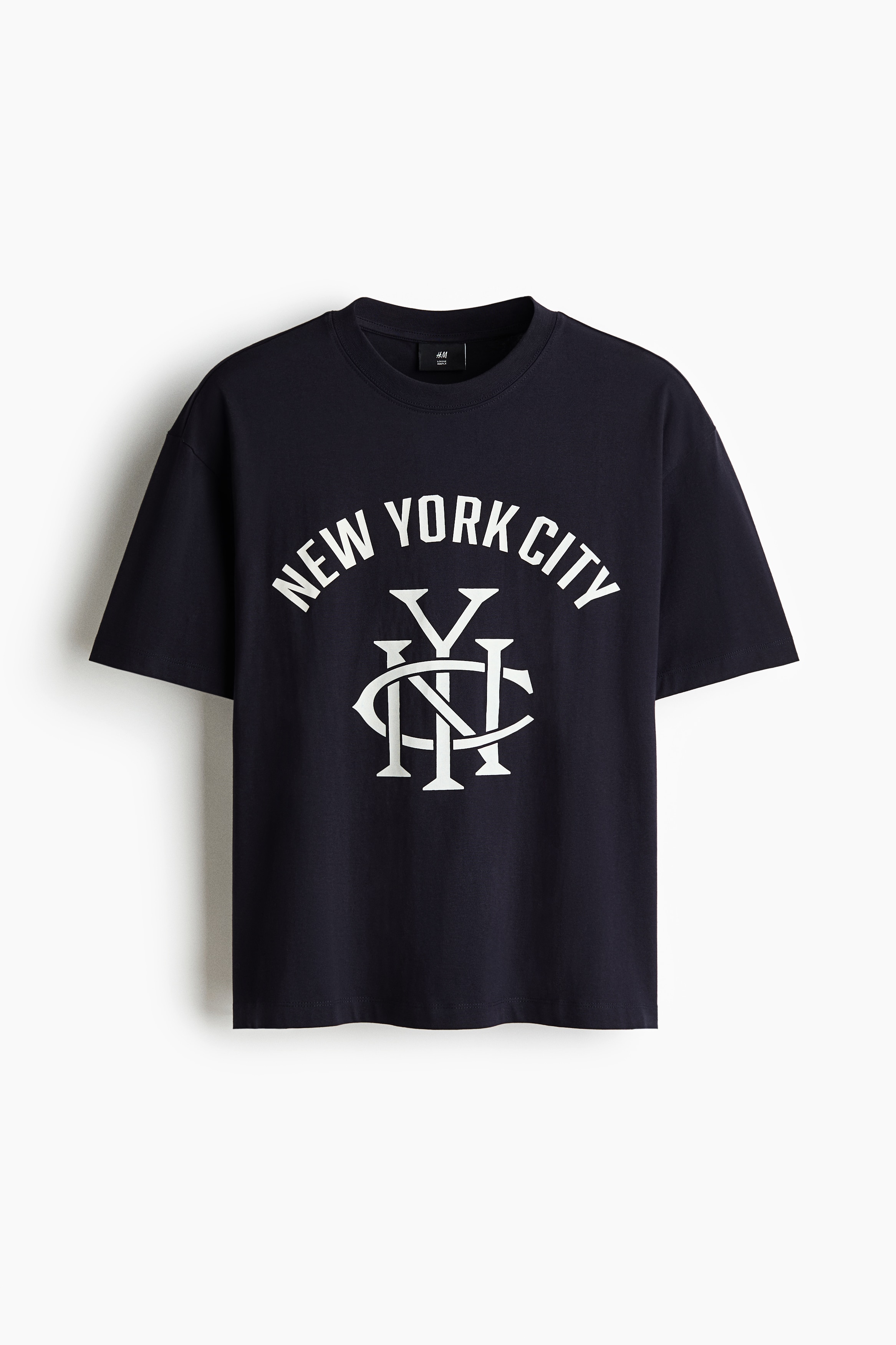 T-shirt imprimé Loose Fit - Bleu foncé/New York City/Noir/Golden Sunset/Blanc/New York City/Gris clair chiné/Newport/Blanc/SoHo/Beige/Run Wild
