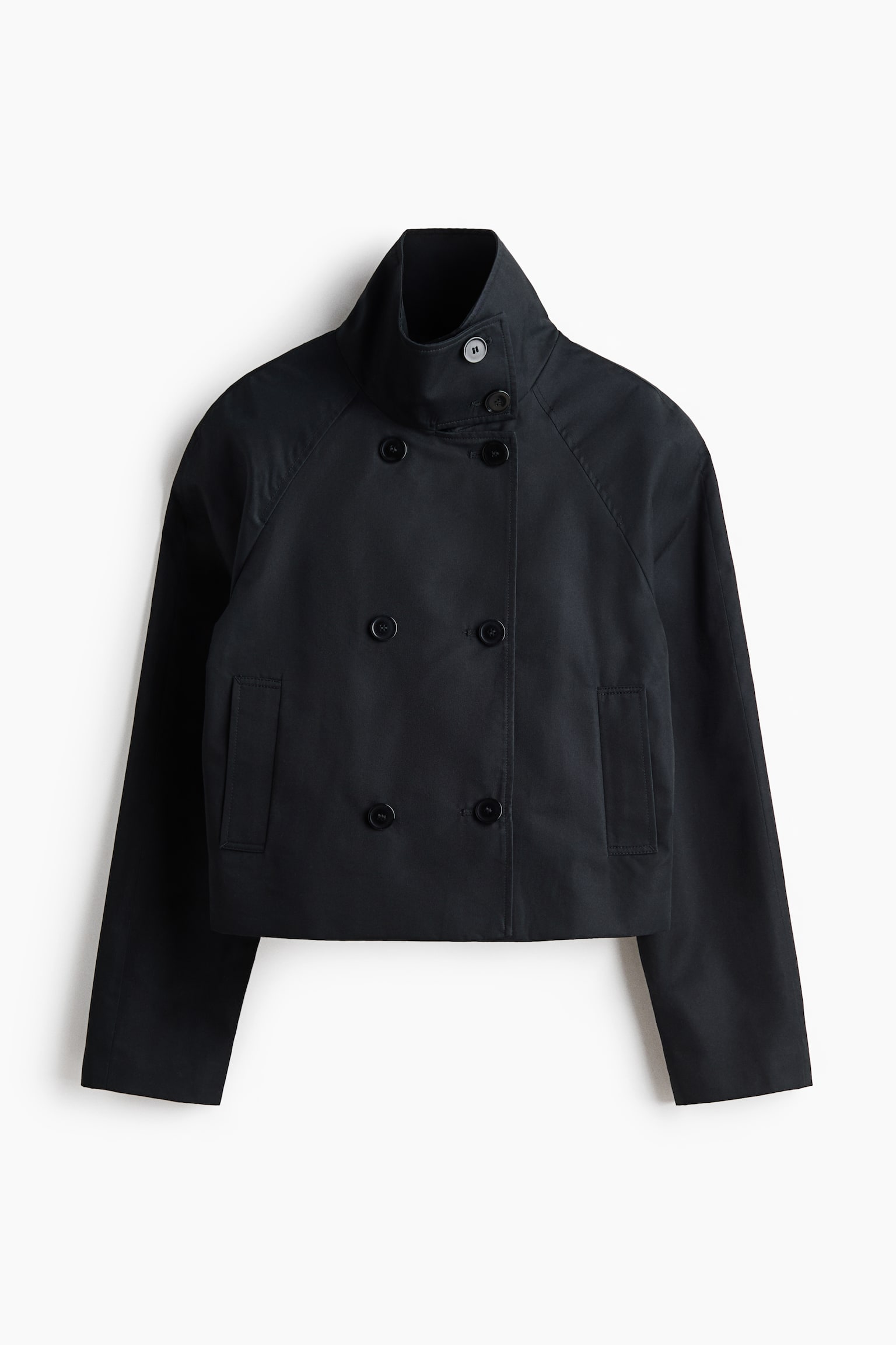 Trench-coat court - Gris foncé/Taupe/Vert kaki foncé - 1