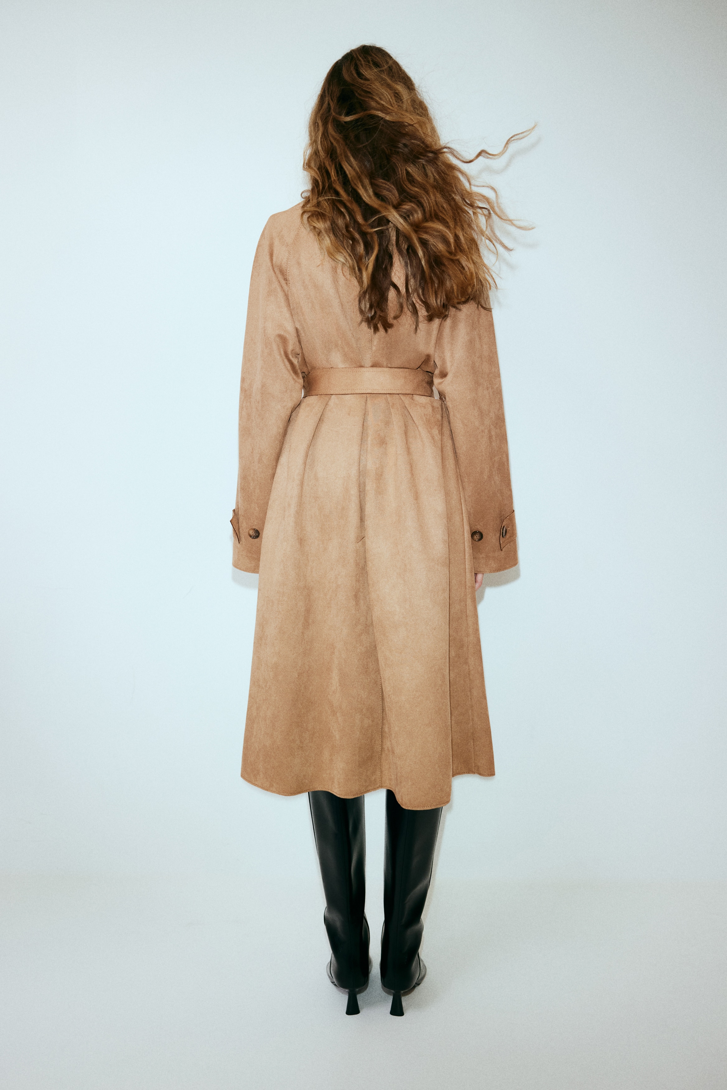 tie belt coat h&m