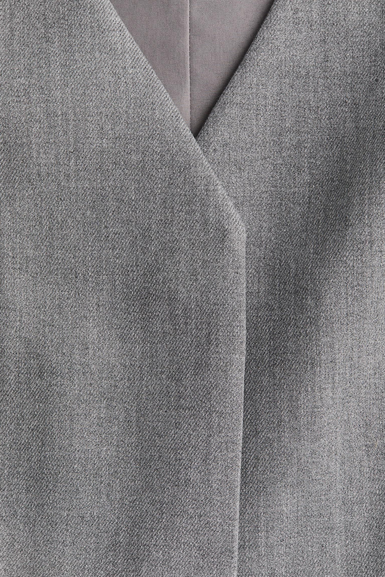 Twill suit waistcoat - Grey marl/Black/Navy blue - 5