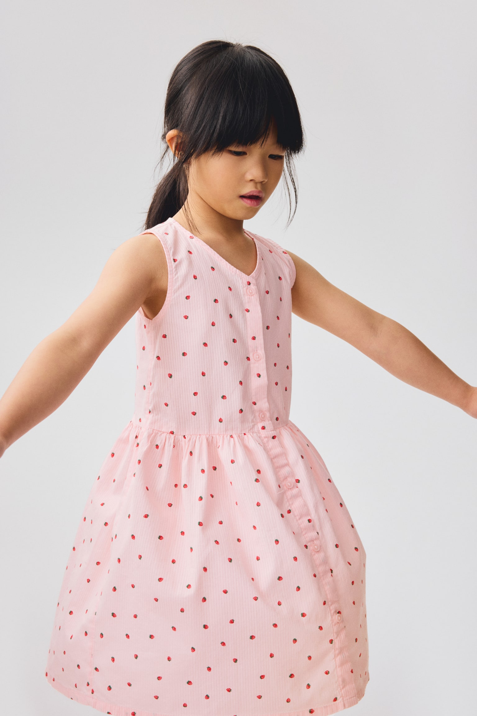 Patterned seersucker dress - Light pink/Patterned/White/Light blue/Striped - 5