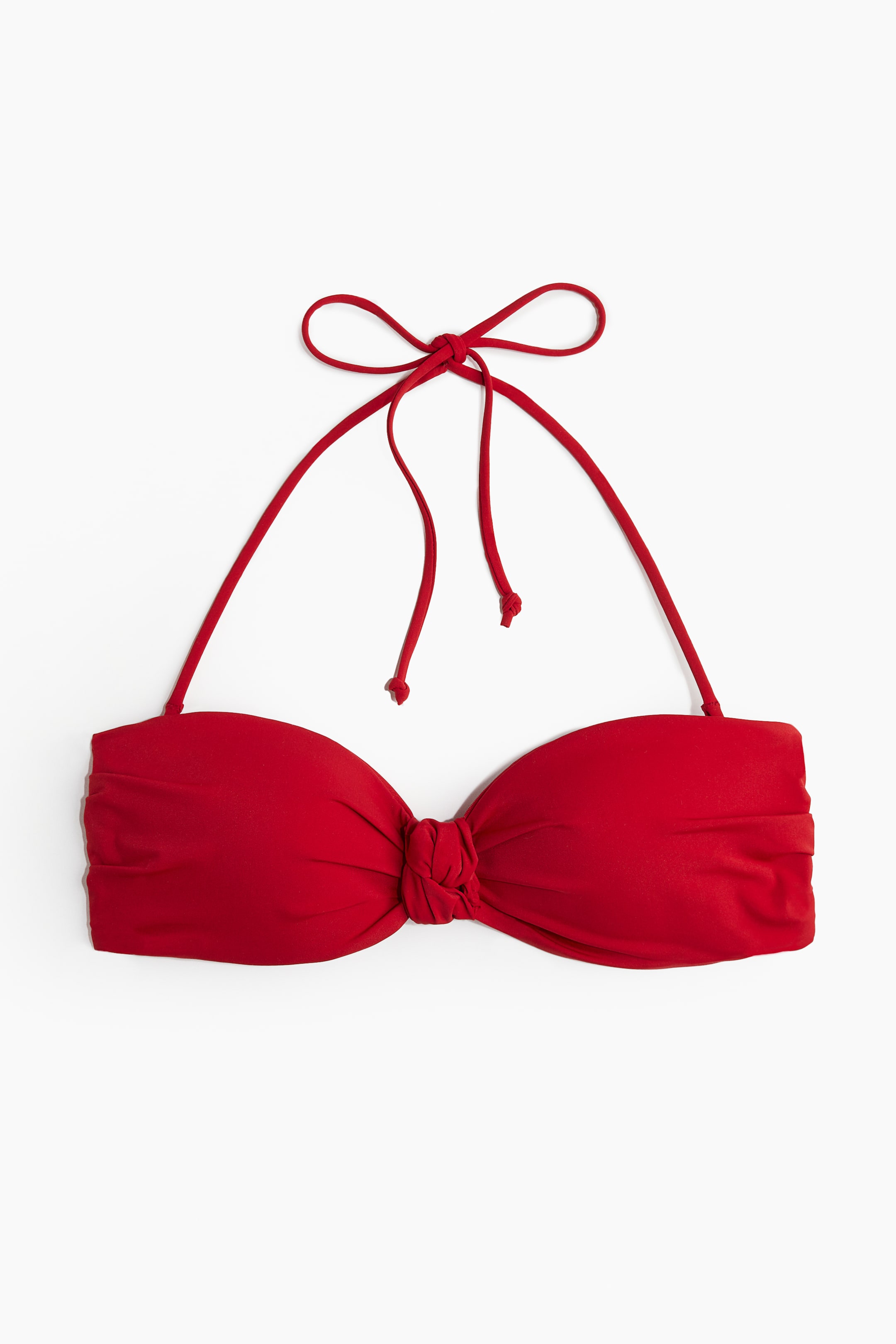 Padded bandeau bikini top - Red - Ladies | H&M GB