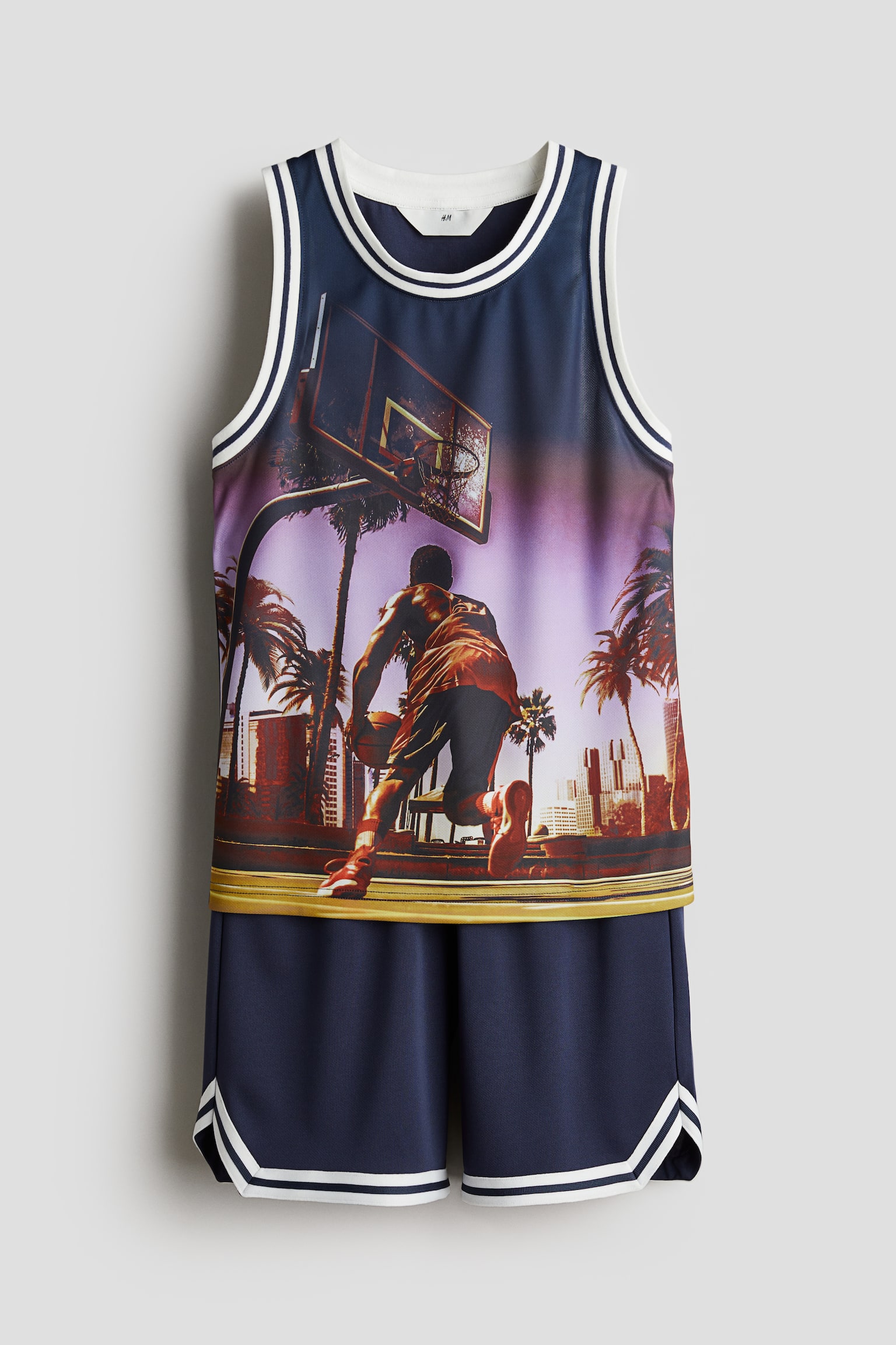 2-piece Basketball Set - Dark blue/Basketball player - 1