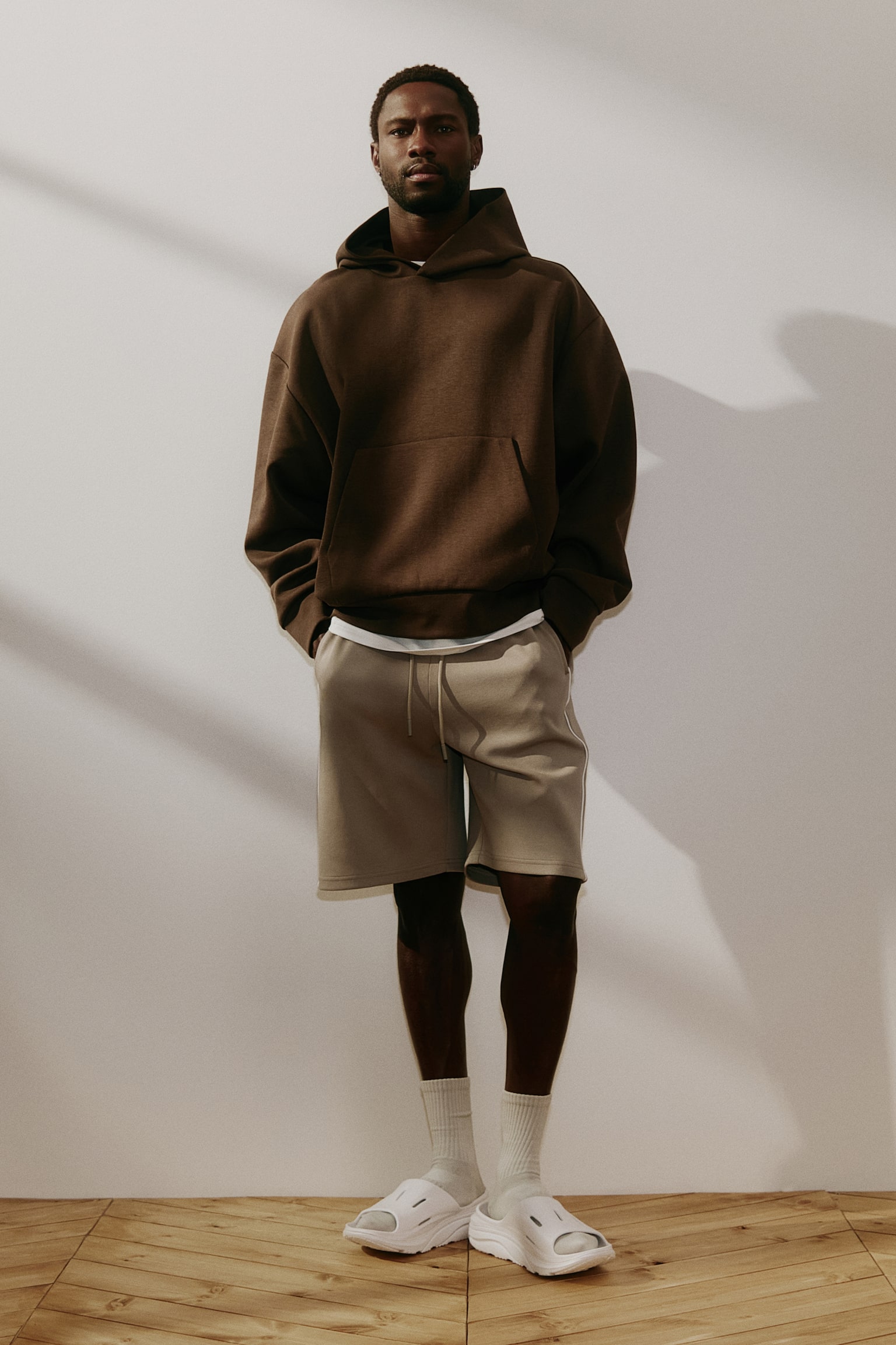 Спортивні шорти Loose Fit DryMove™ - Бежевий/Чорний/Light grey marl - 8