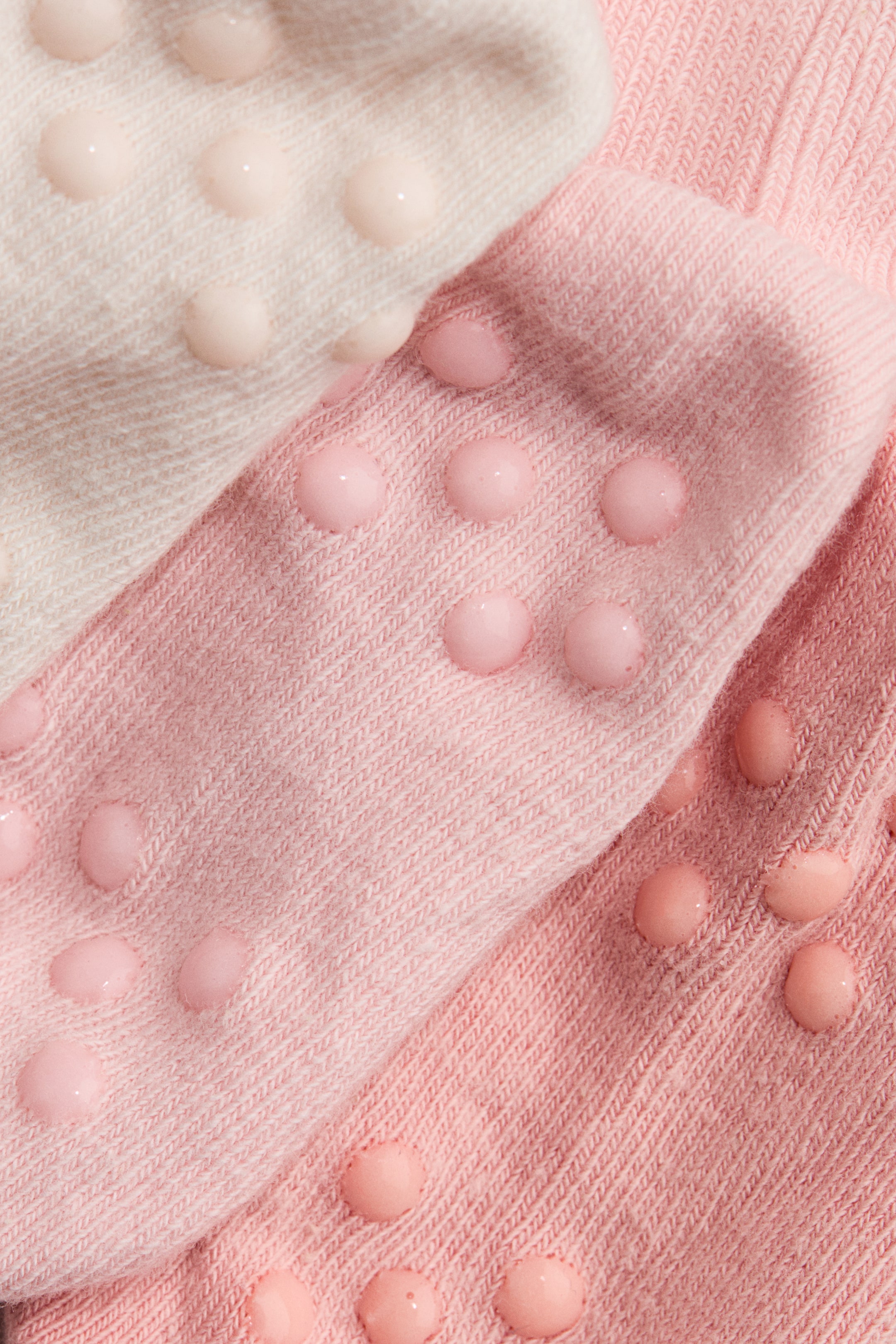 Ver imagem maior: Pack de 5 pares de meias antiderrapantes - Rosa/Branco - CRIANÇA | H&M PT 3