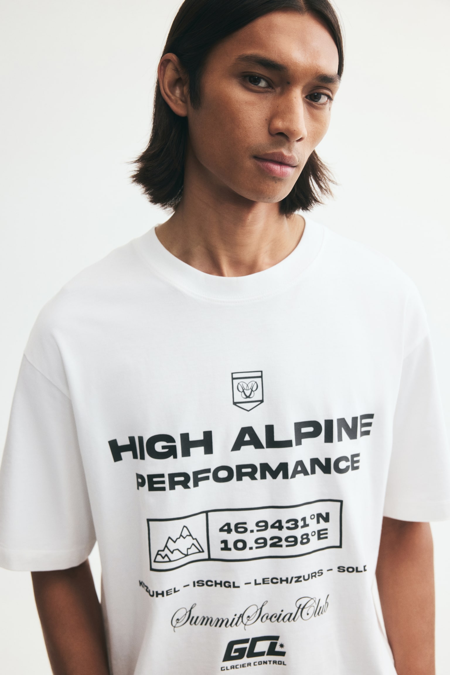 Мужская футболка H&M Relaxed-Fit Printed, цвет: Белый — фото 4