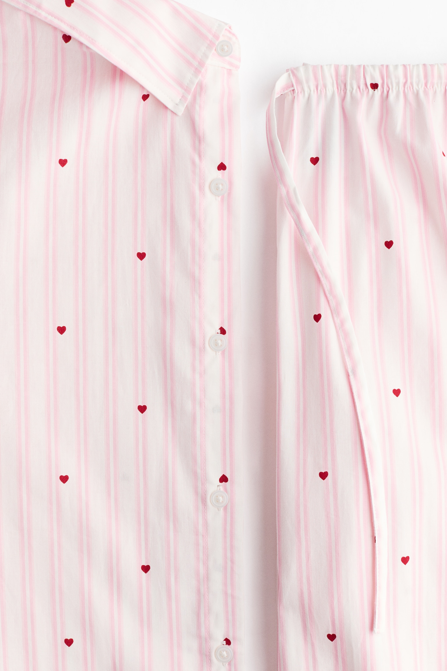 Cotton pyjamas - Light pink/Hearts/White/Pink floral/Blue/Striped - 6