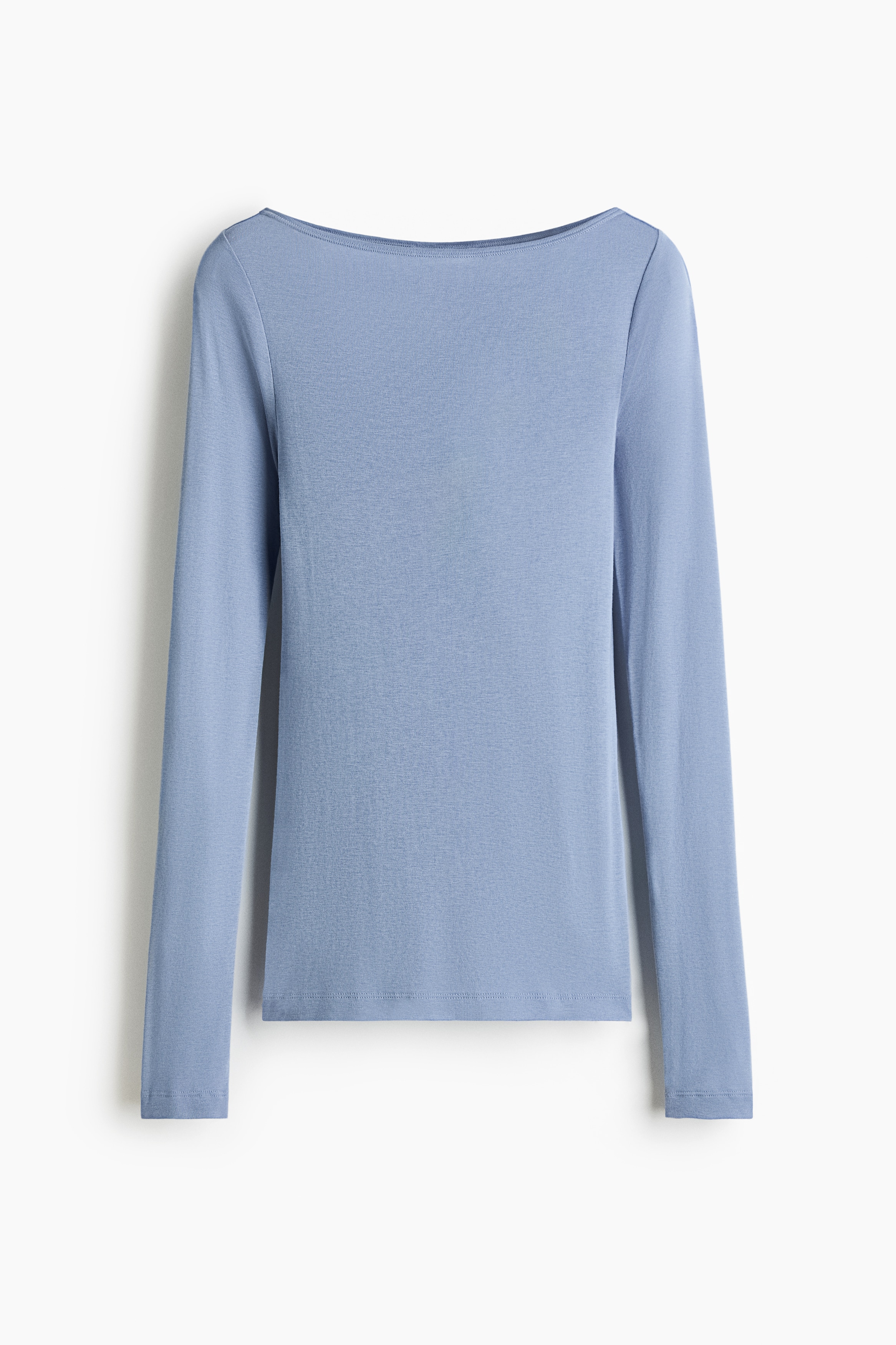Boat-neck cotton topModel
