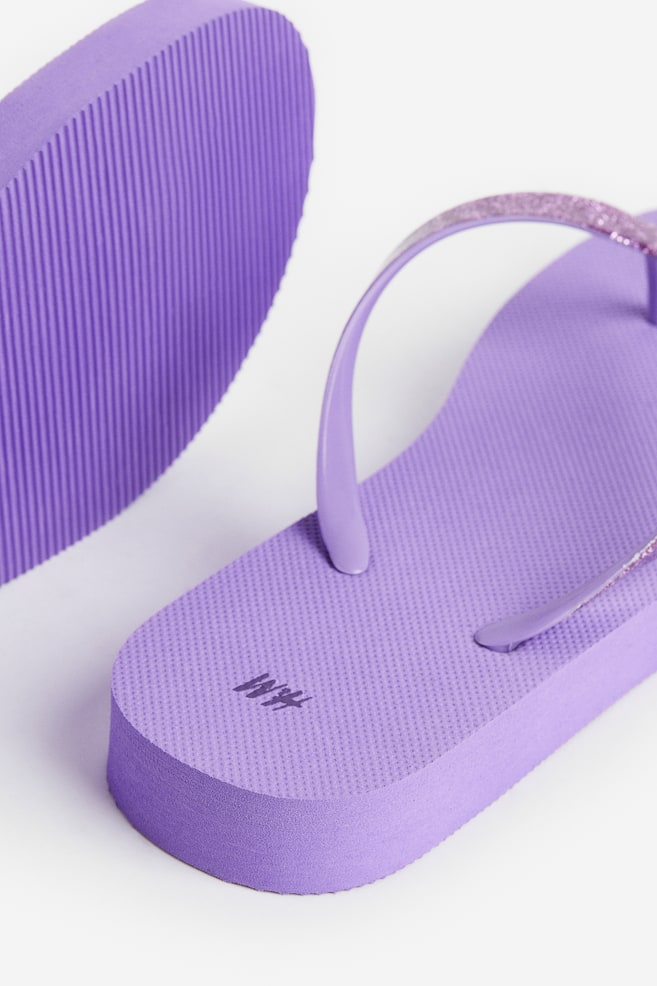 Flip-flops - Purple/Light beige - 6