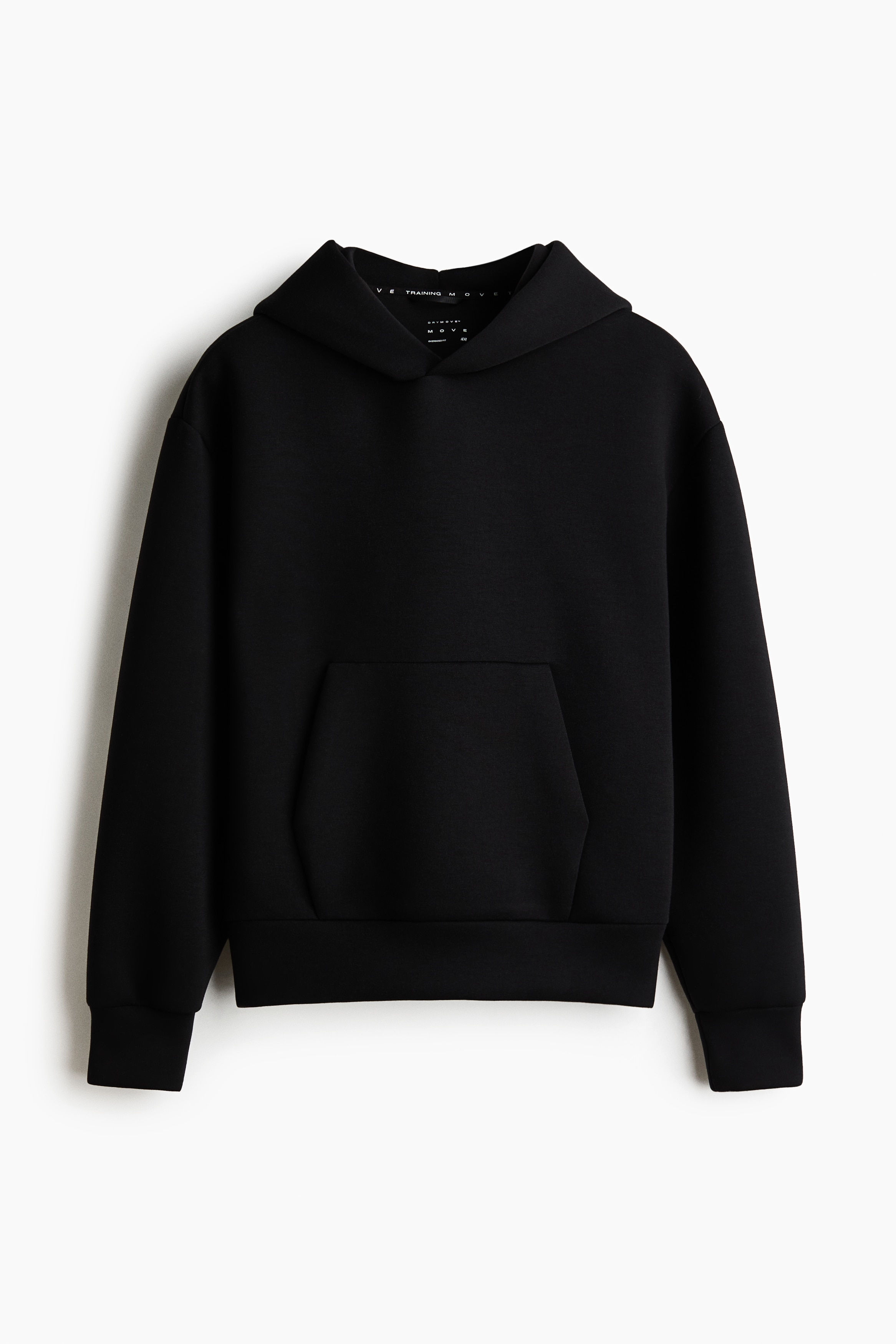 Oversized Sports Hoodie with DryMove™ - Black/Beige/Dark brown