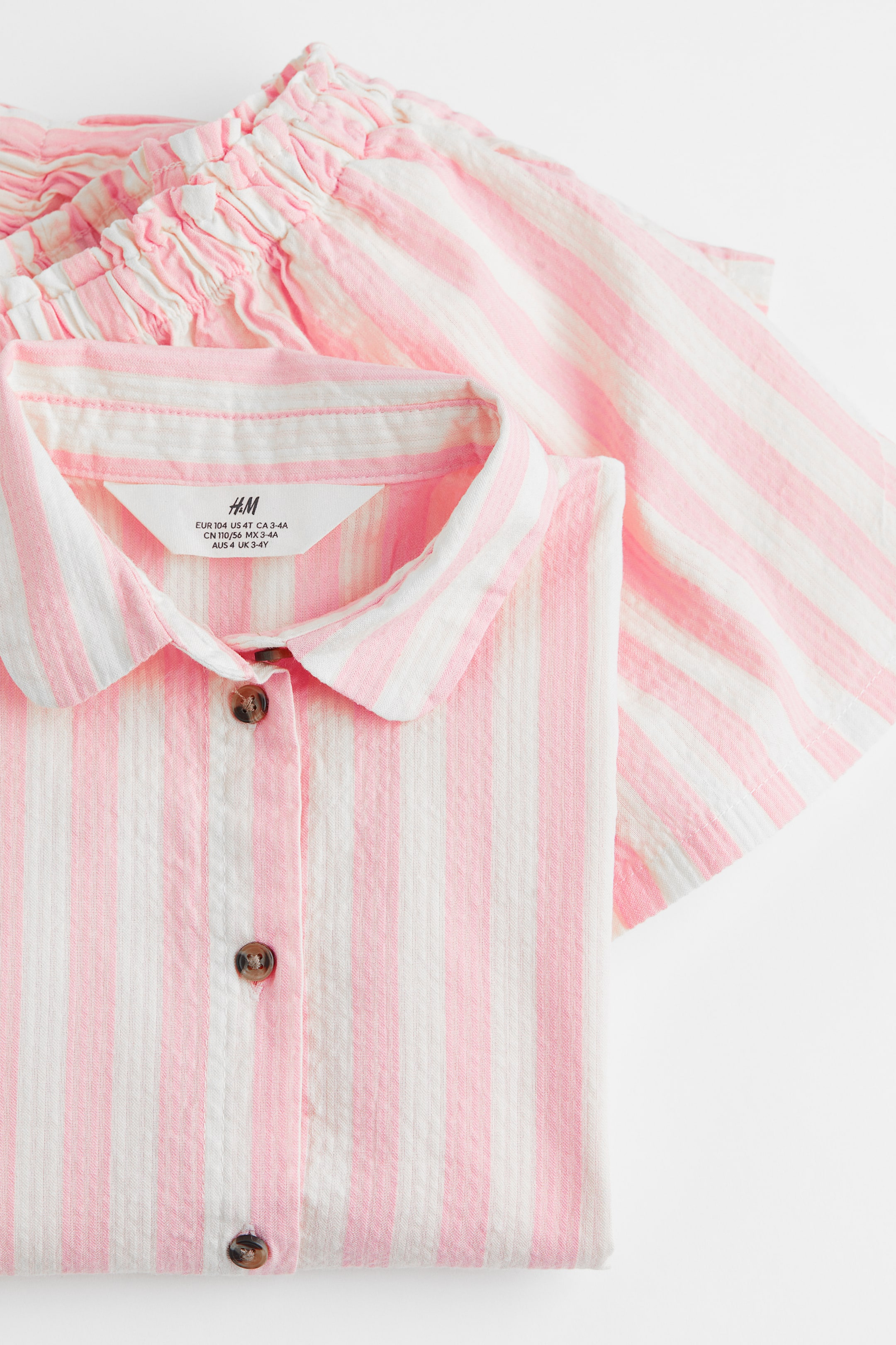 Grösseres Bild ansehen: 2-teiliges Set - Hellrosa/Gestreift - KINDER | H&M CH 2