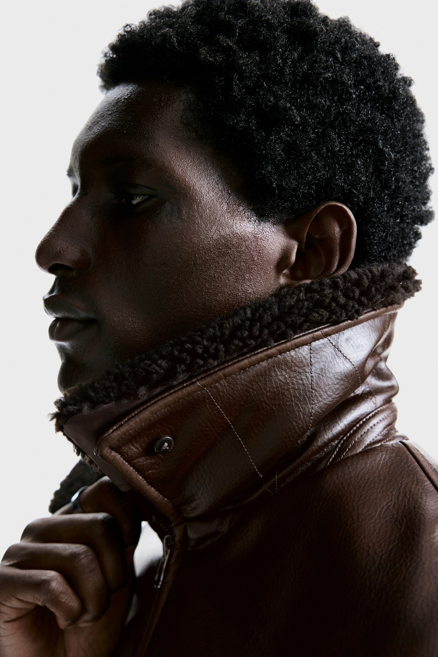 Chamarra tipo aviador acolchada - Café oscuro - 6