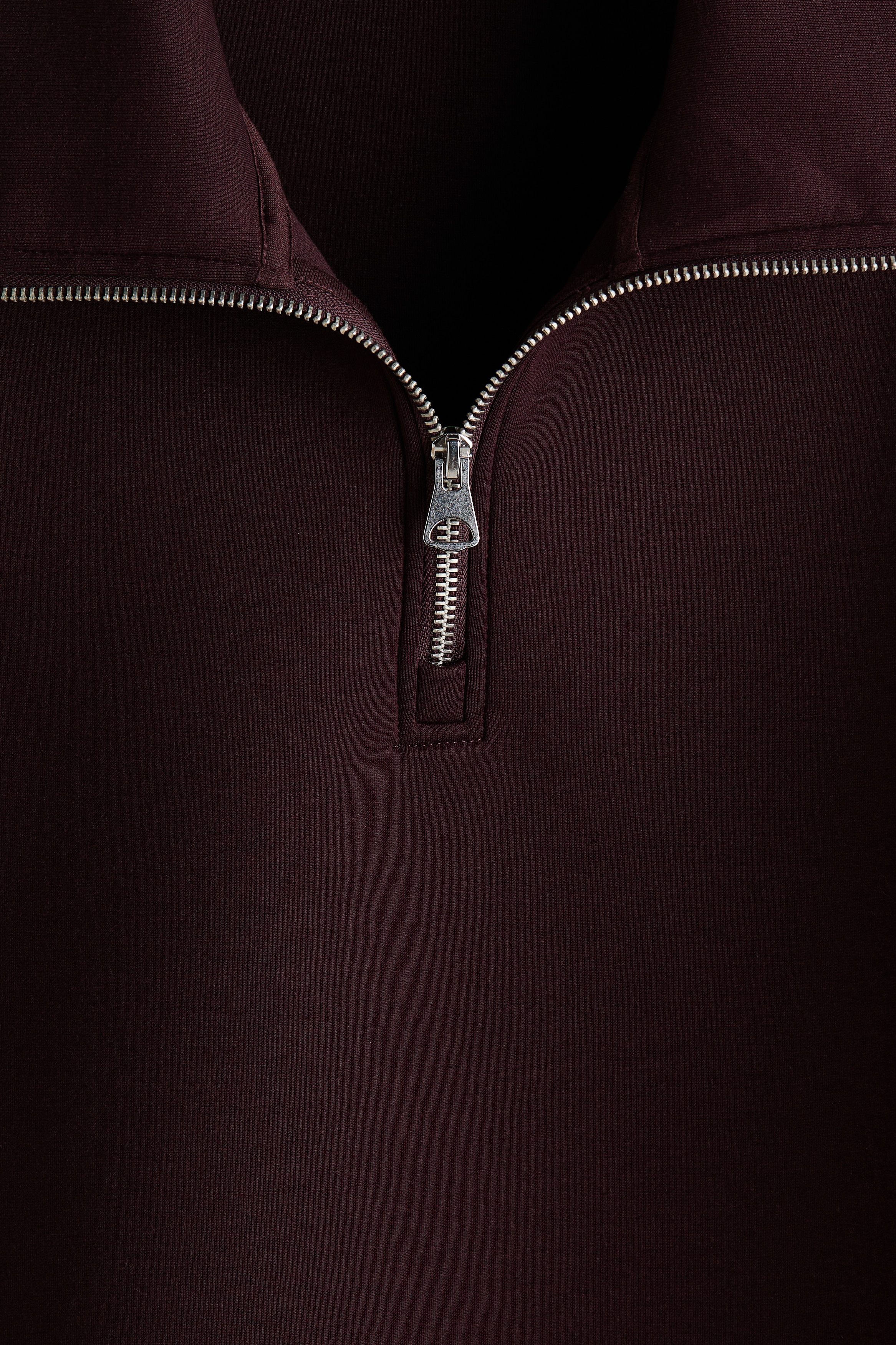Loose Fit Zip-top scuba sweatshirt