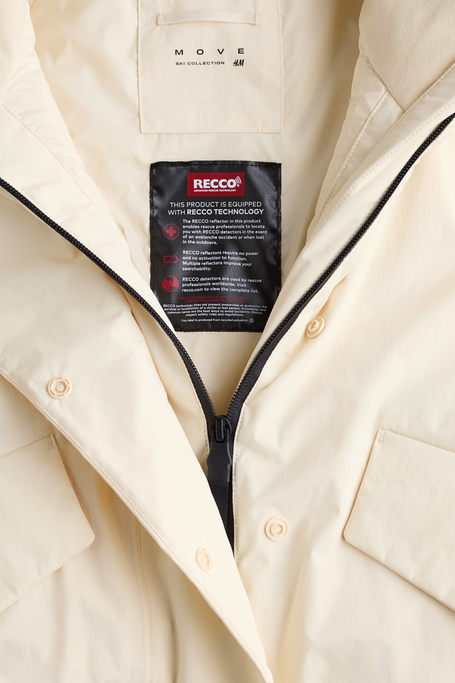 Женские комплекты H&M Move All-In-One Ski Suit with StormMove™, цвет: Белый — фото 8