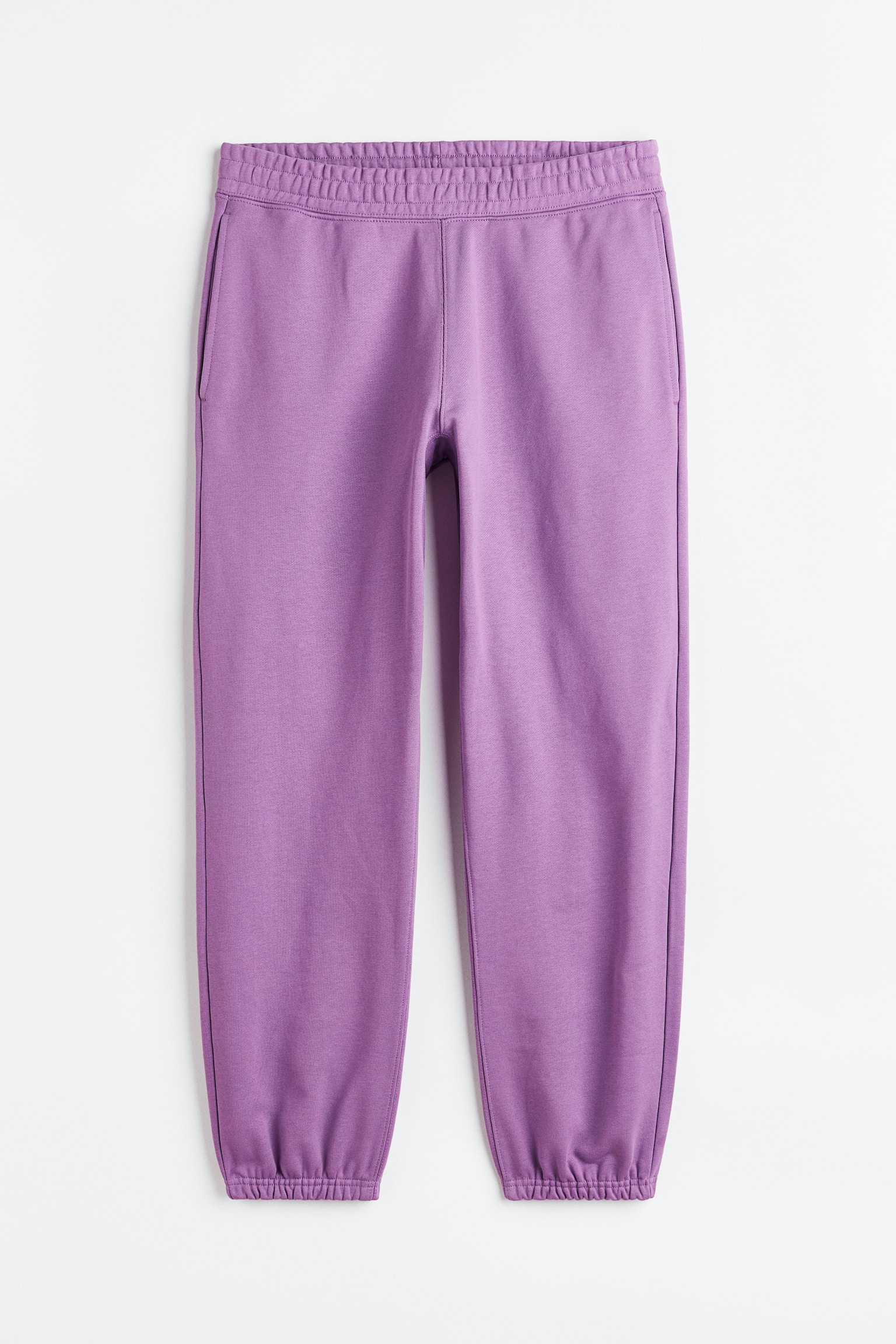 Relaxed Fit Cotton joggers - Deep lilac - 1