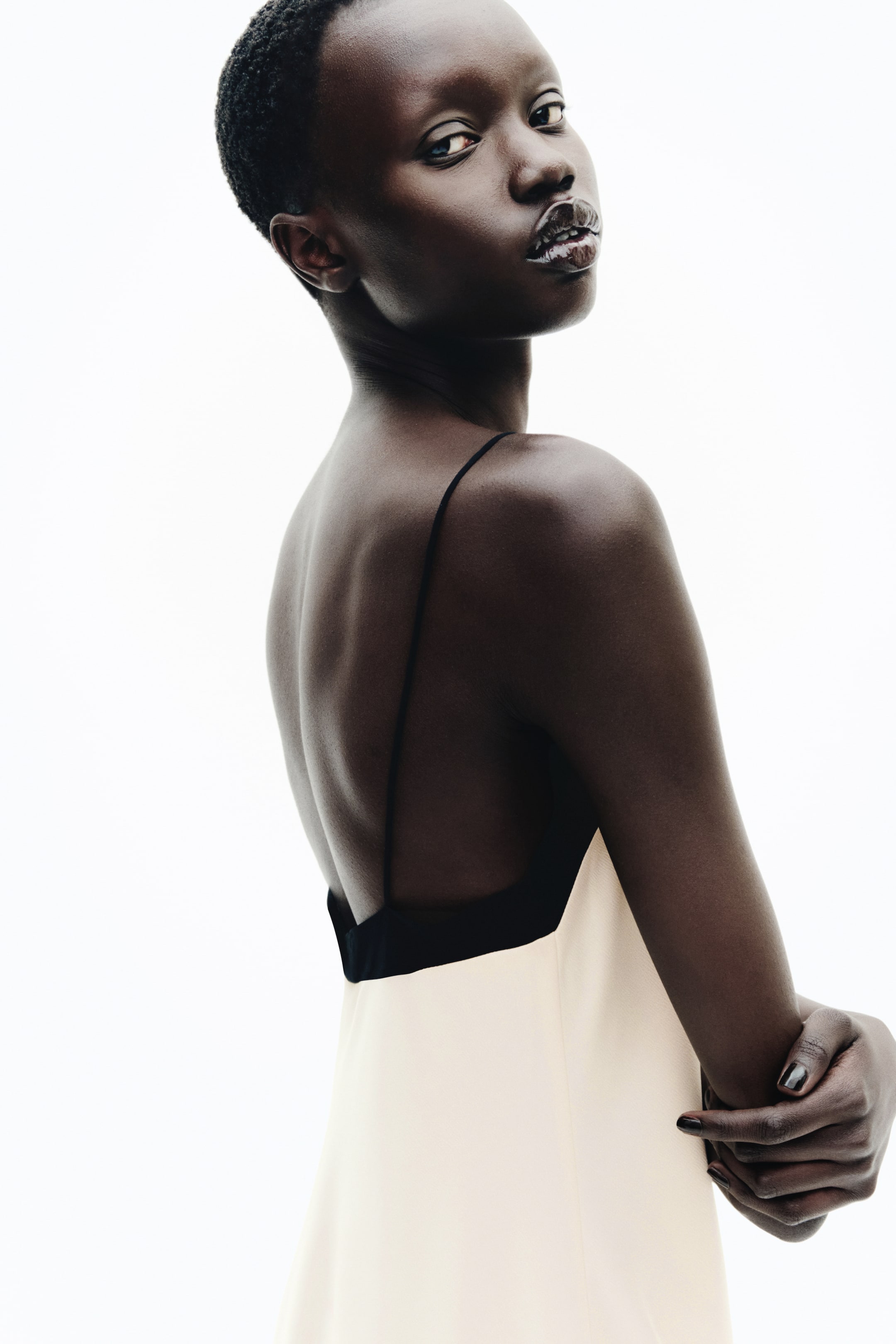Crêpe Slip Dress