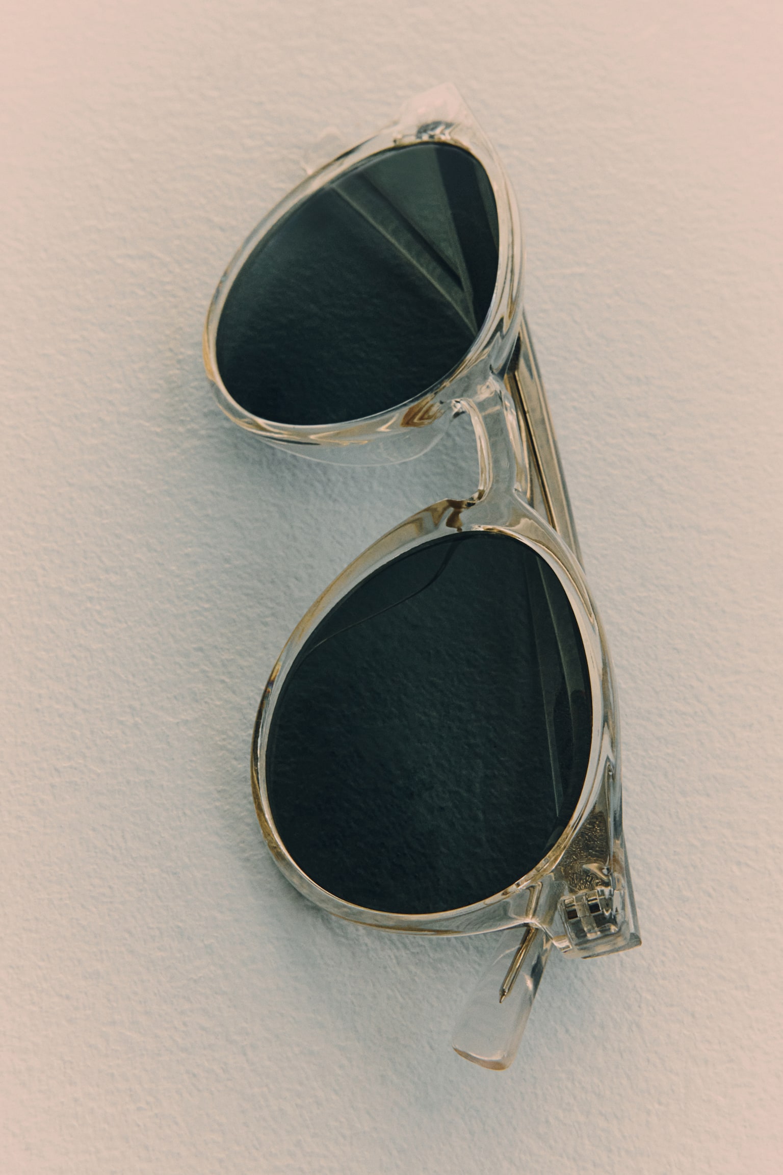 Round sunglasses - Transparent - 4