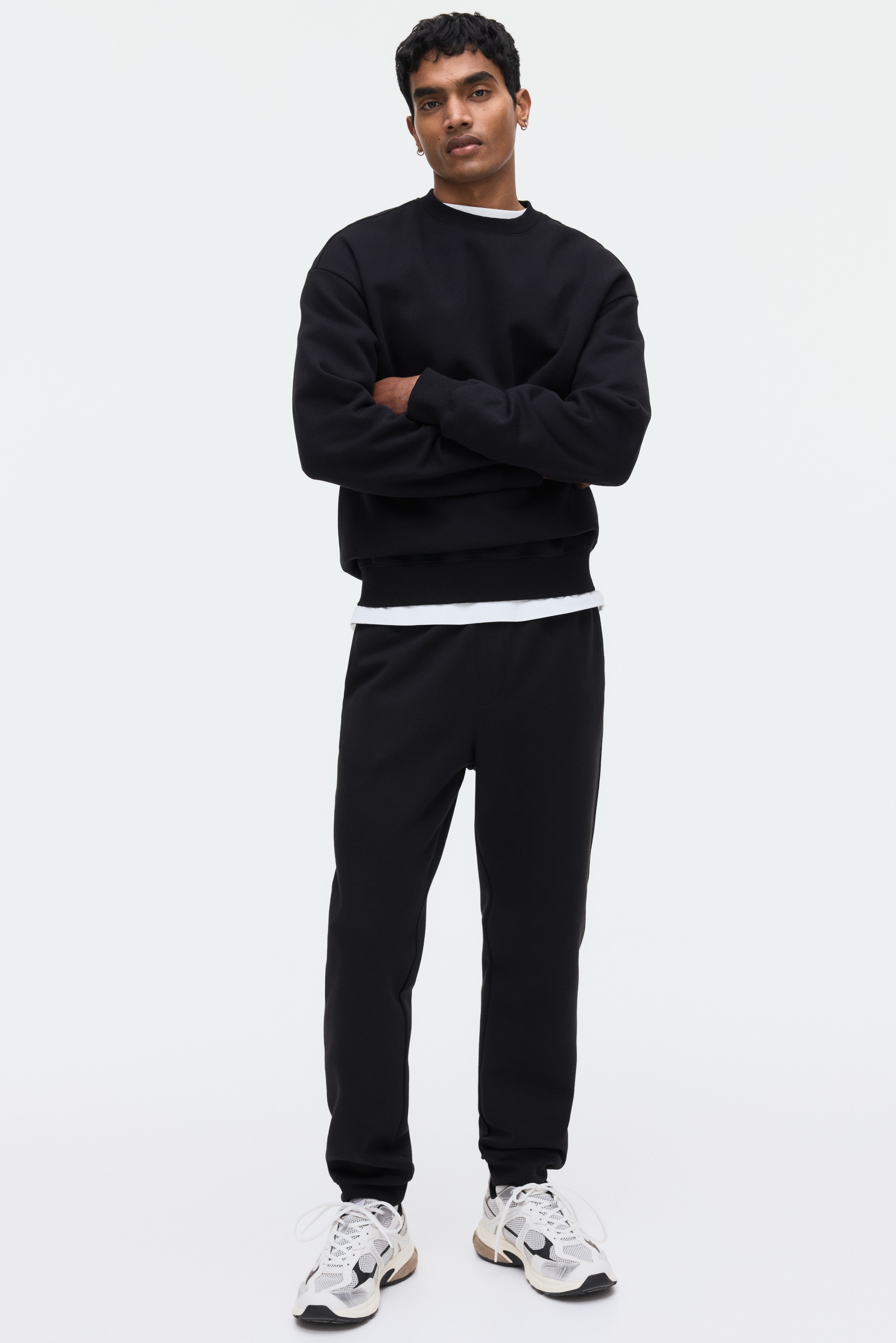 Regular Fit Sweatpants - Black/Dark grey/Dark blue/Dark brown