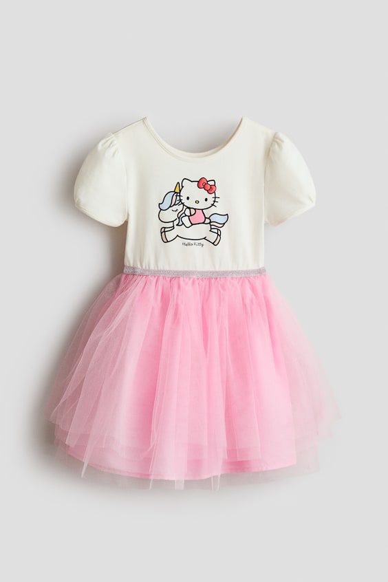 Детские платья H&M Printed Tulle-Skirt Dress