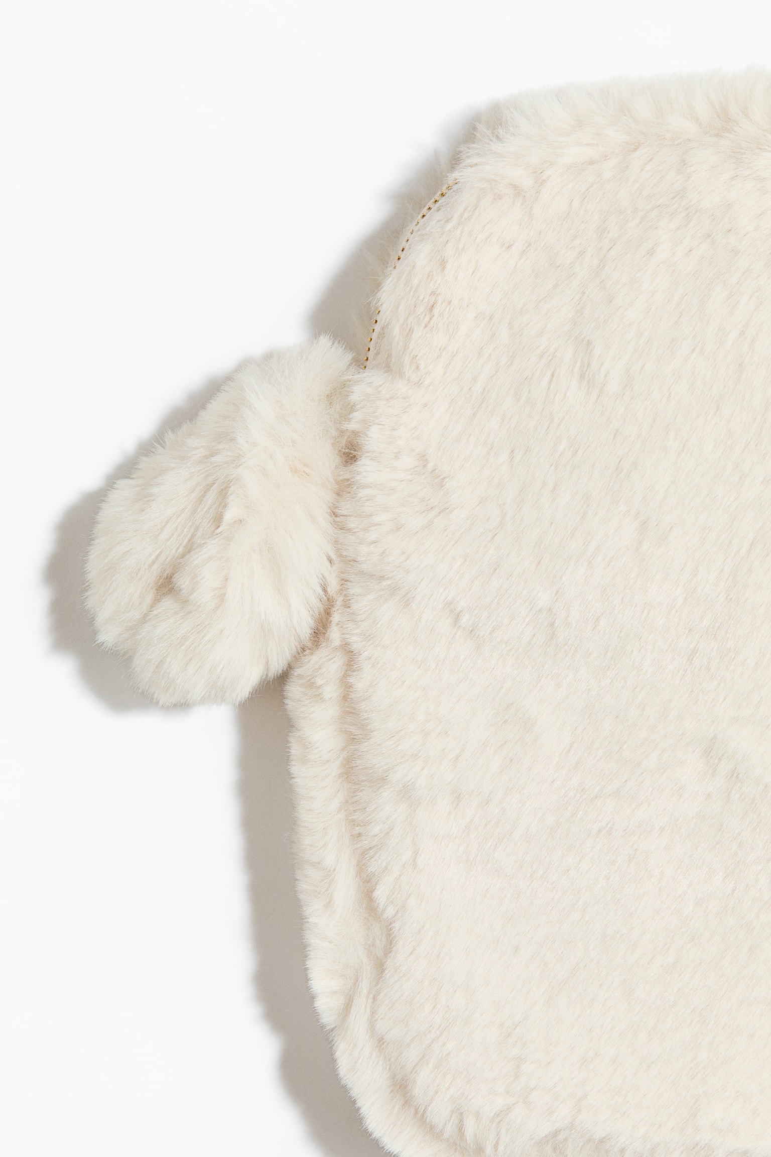 Женская сумка H&M Fluffy Laptop Case, цвет: Светлый бежевый — фото 2