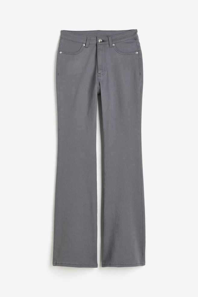 Flared twill trousers - Dark grey/Black/Light beige/White/dc/dc/dc/dc - 2