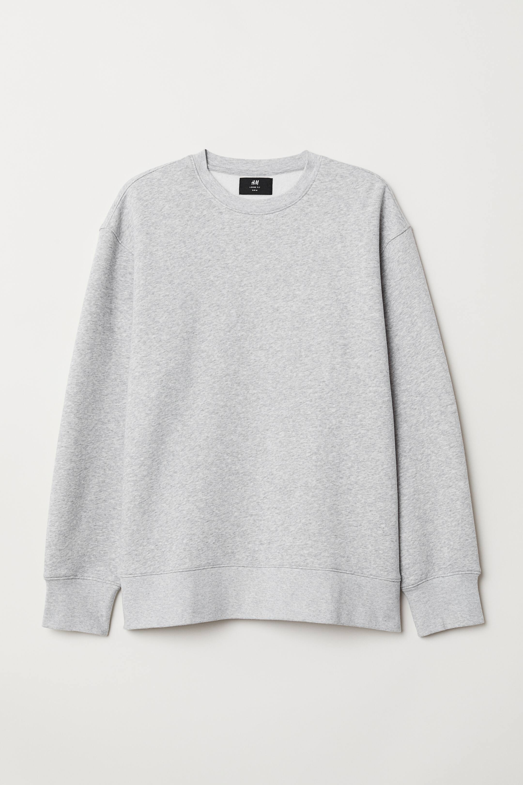 View larger image: Sweatshirt Loose fit - Light grey marl - Men | H&M 1