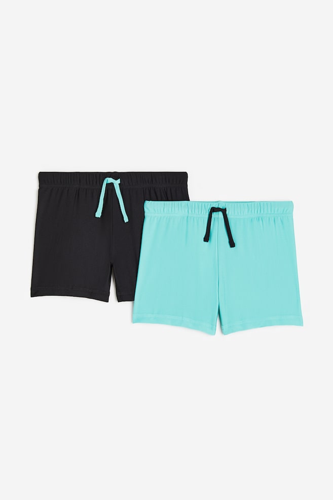 2-pack swimming trunks - Bright turquoise/Black/Navy blue/Teal - 1