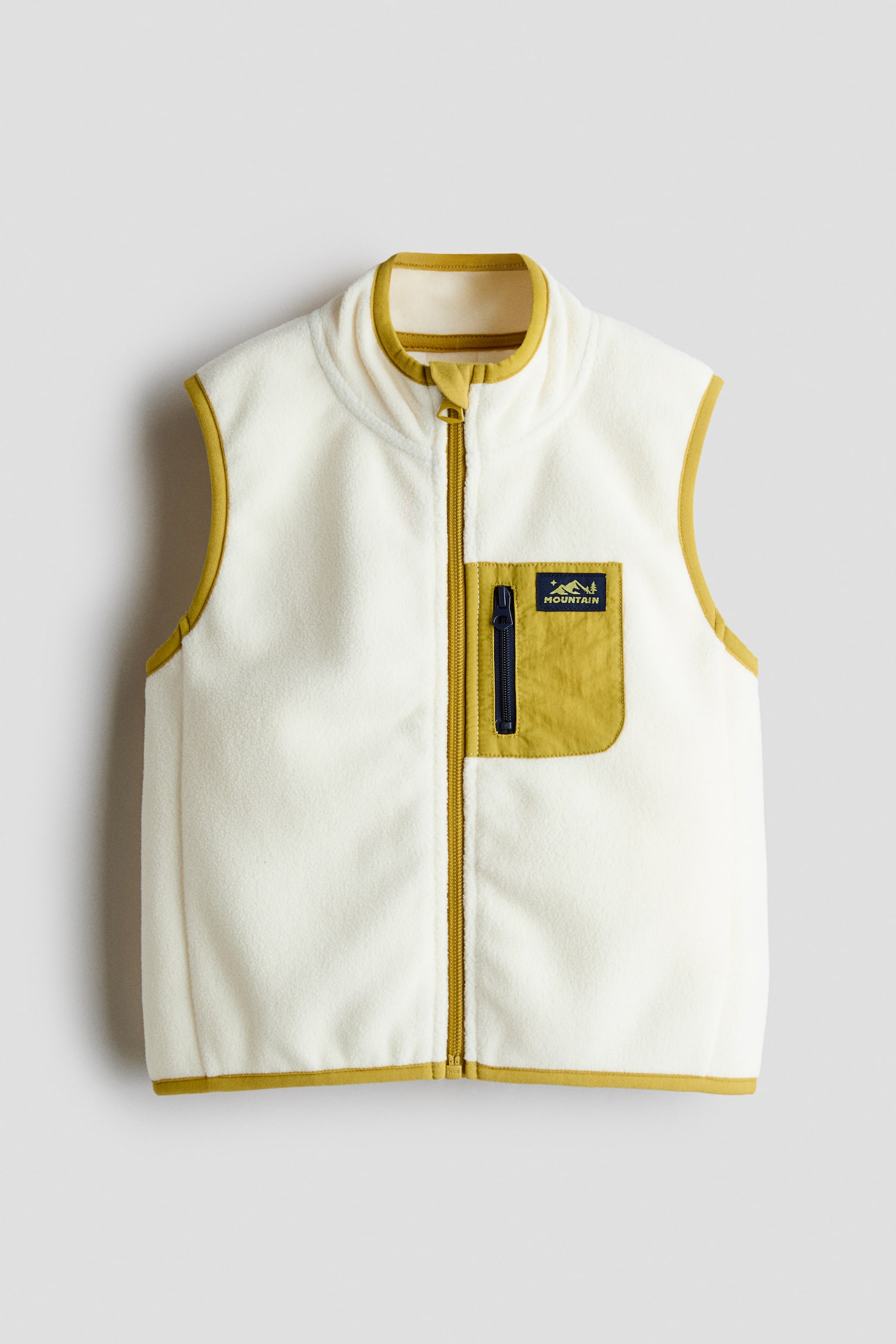 フリースベスト - White/Colour block/Navy blue/Colour-block