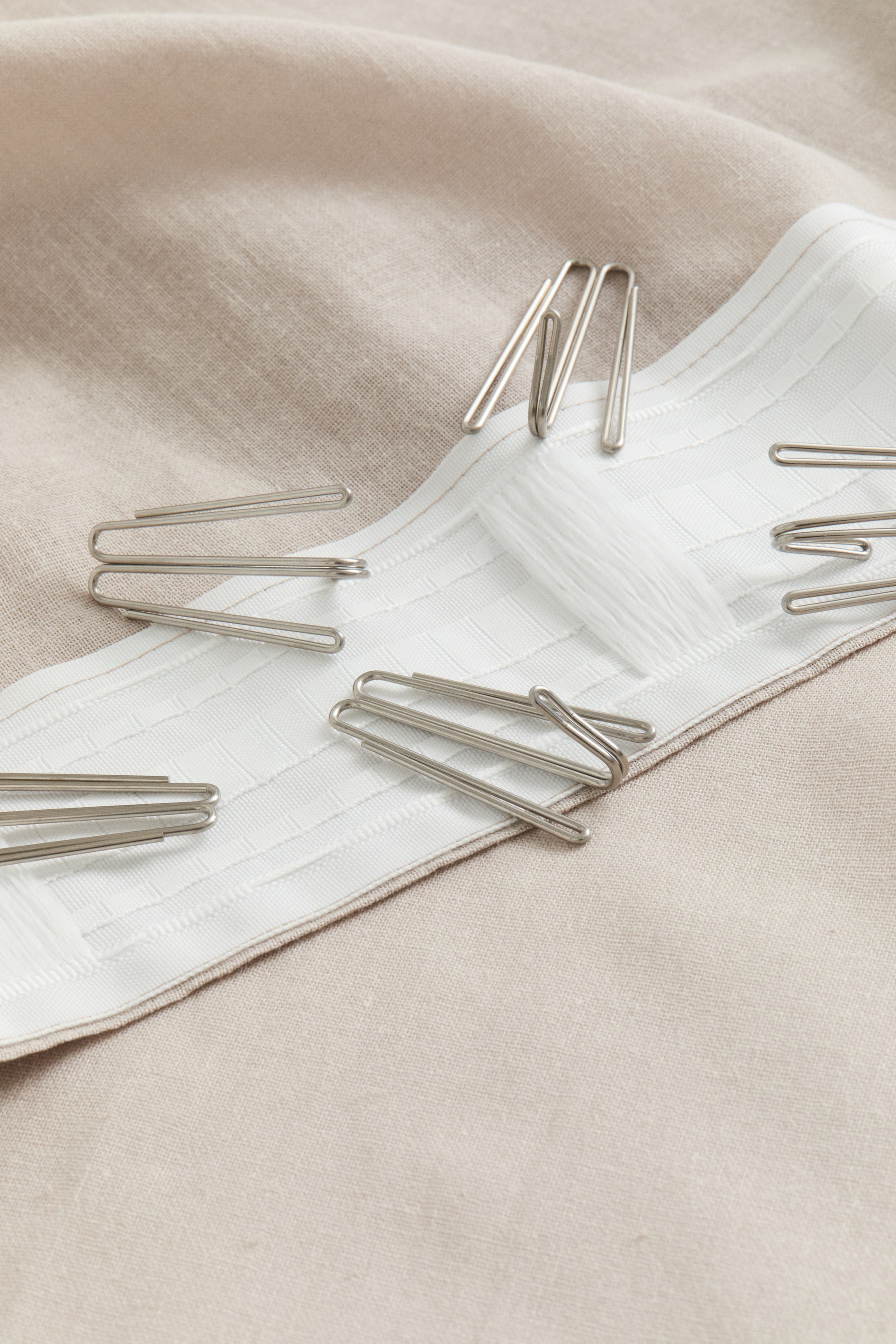 Visualizza immagine più grande: Tende lunghe in misto lino 2 pezzi - Beige - HOME | H&M IT 3