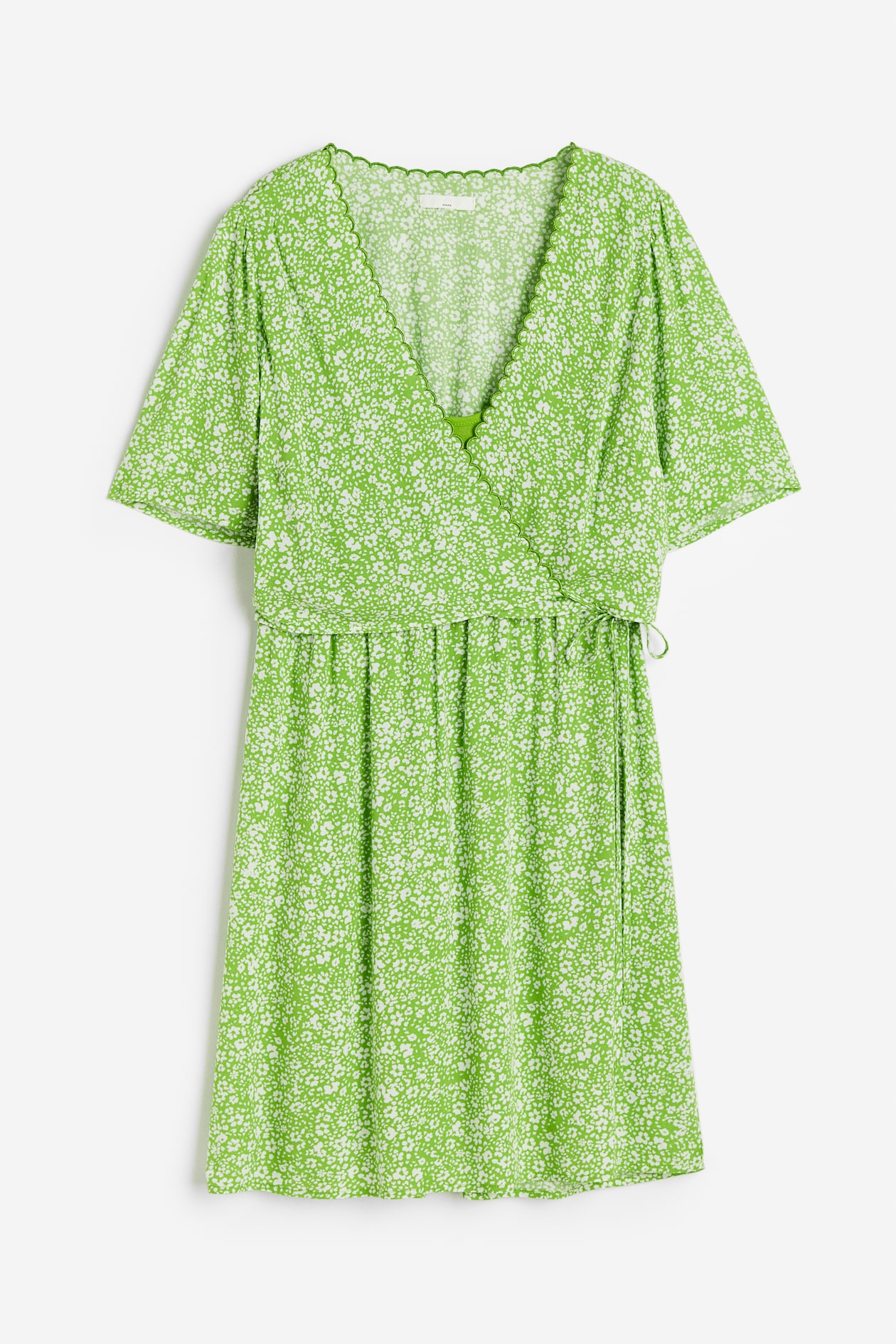 Women's Green/Floral MAMA Nursing wrap dress | H&M