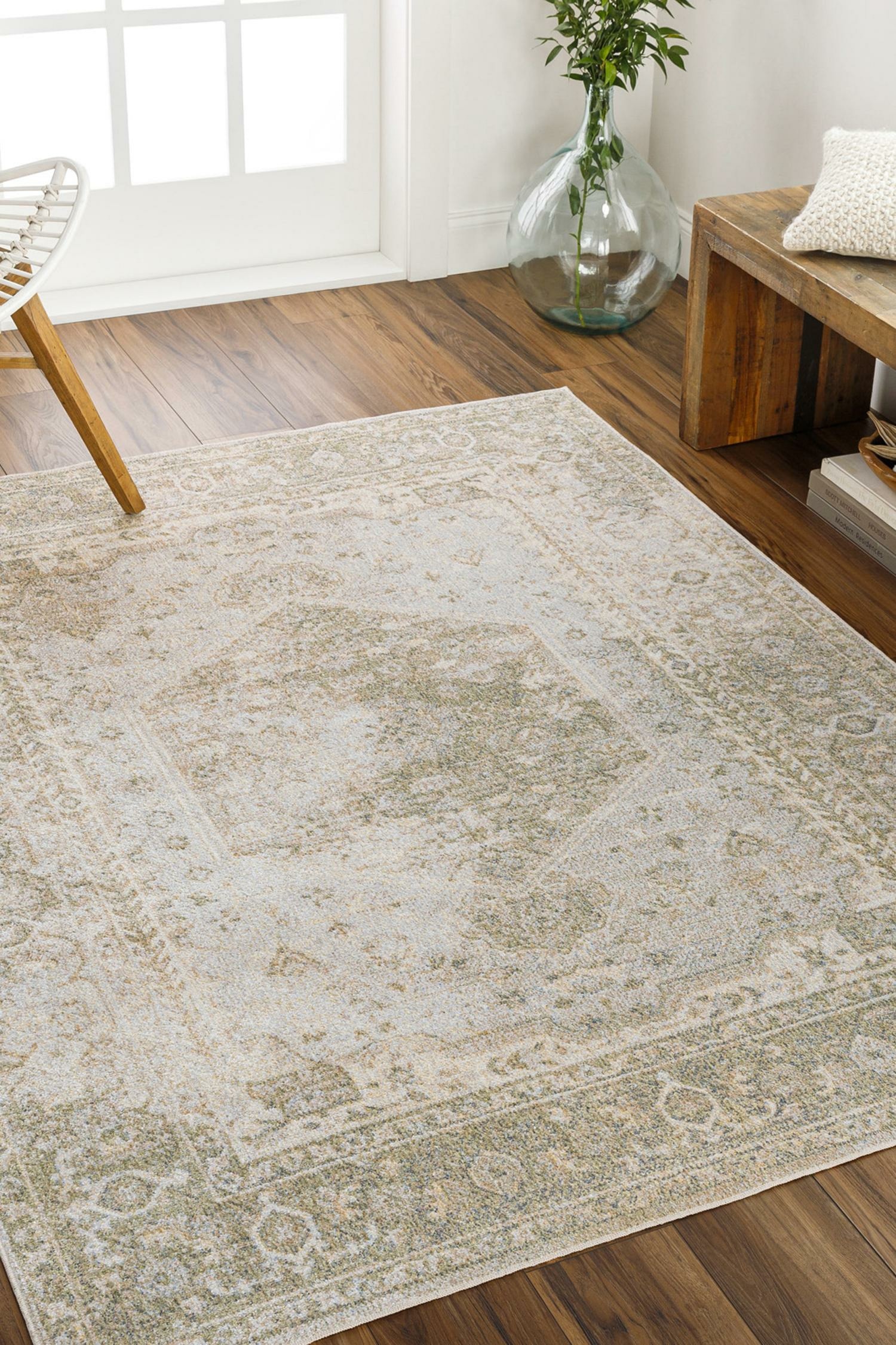 Machine Washable Traditionnal Boho Area Rug - Brown