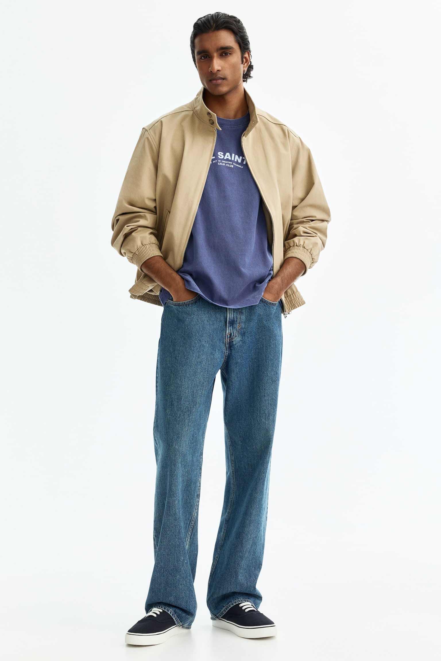 Relaxed Fit Printed T-shirt - Blue/El Saint/Grey/Route 66/Burgundy/Urban Studio - 7
