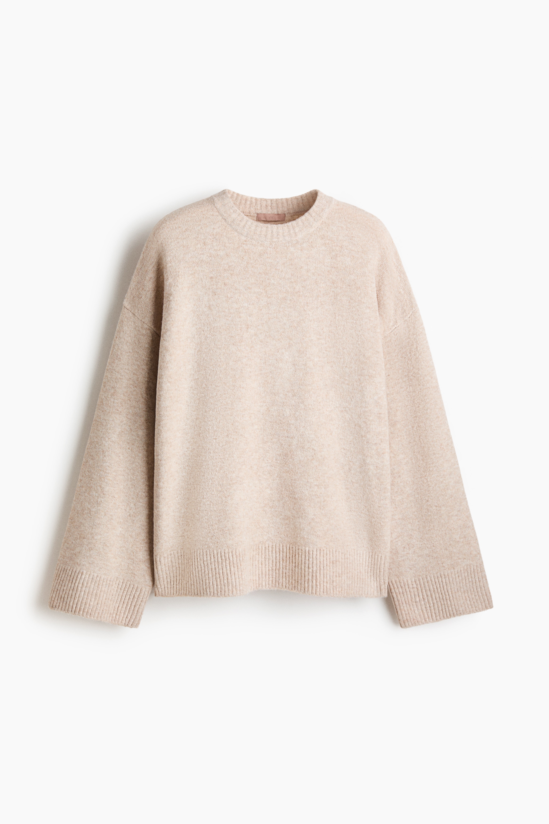 Knitted jumper - Light beige marl