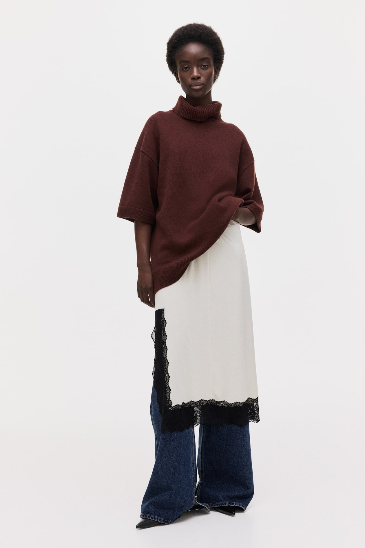 Roll-Neck Wool Sweater - image 2