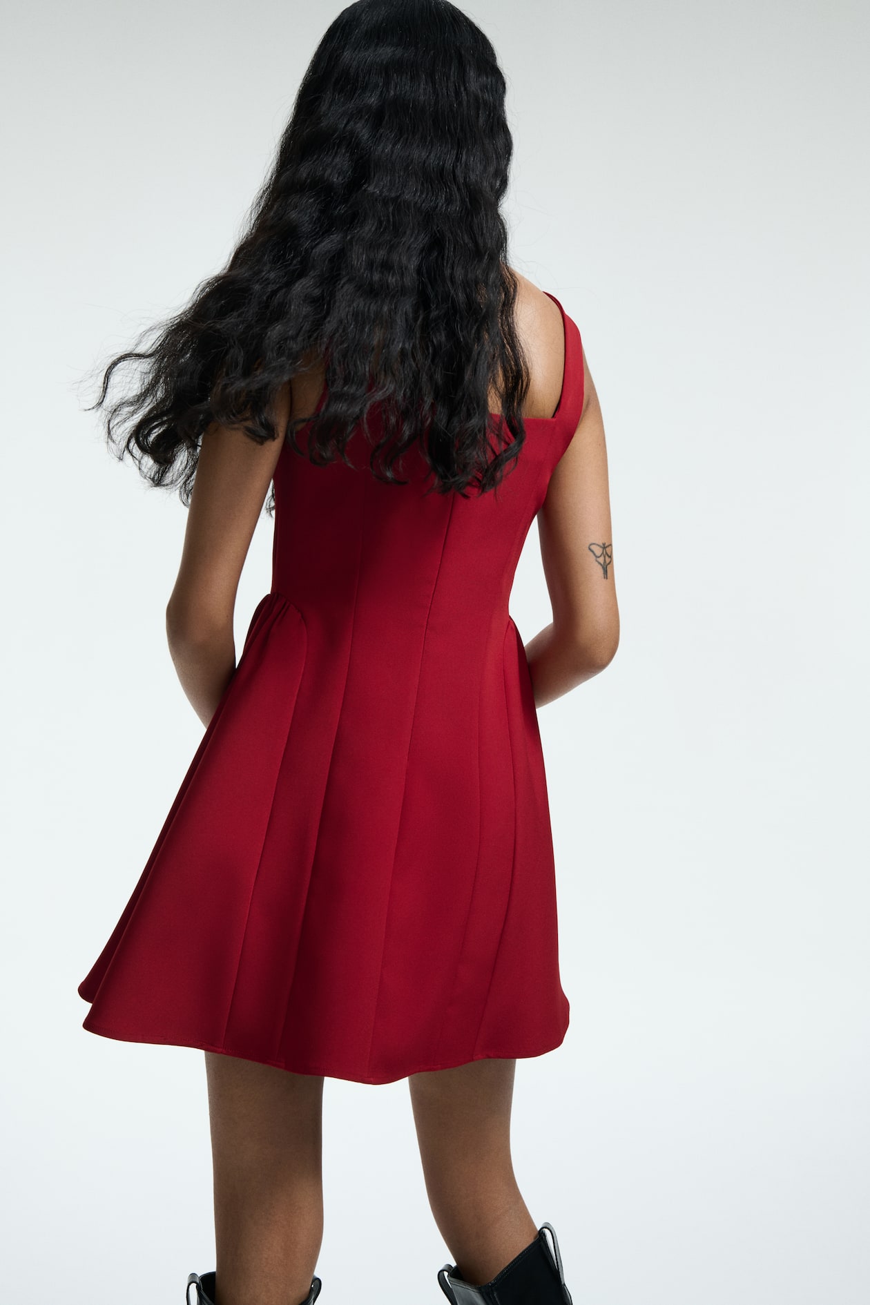 Dress with Flared Skirt - image 5