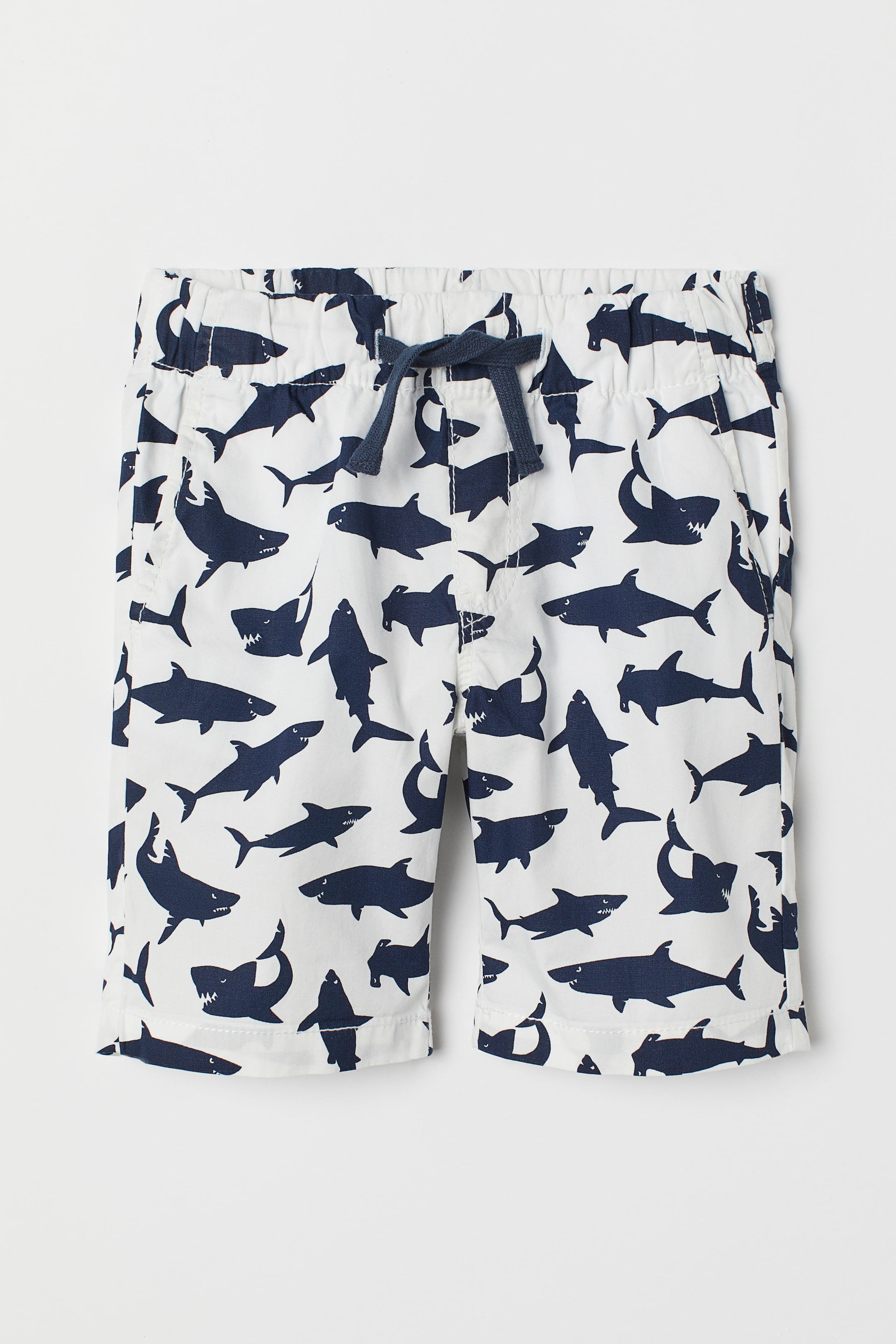Größeres Bild ansehen: Baumwollshorts - Weiß/Haie - Kids | H&M DE 1